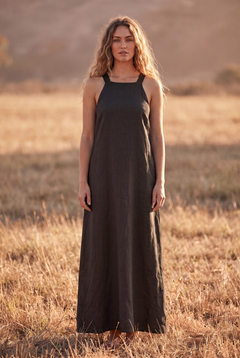 The Maren Maxi in Noir