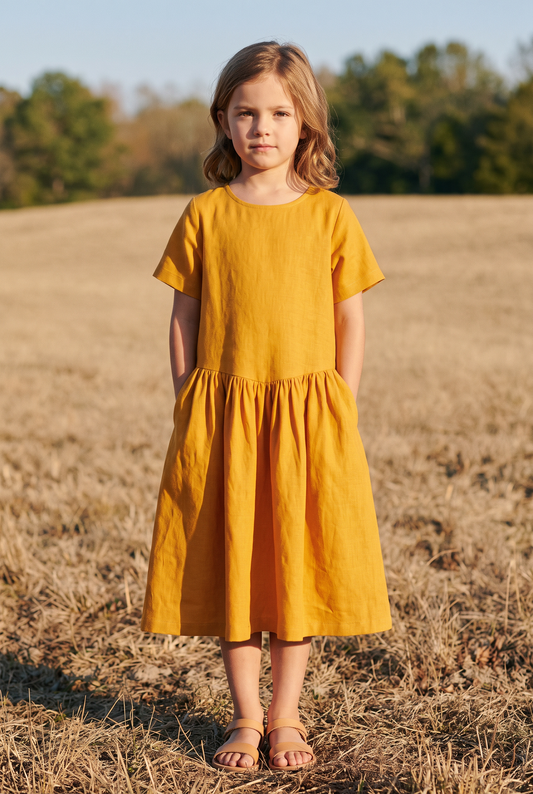 The Marigold Mini in Golden, front