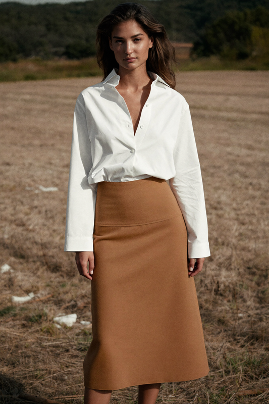 The Ivy Blouse in White, front