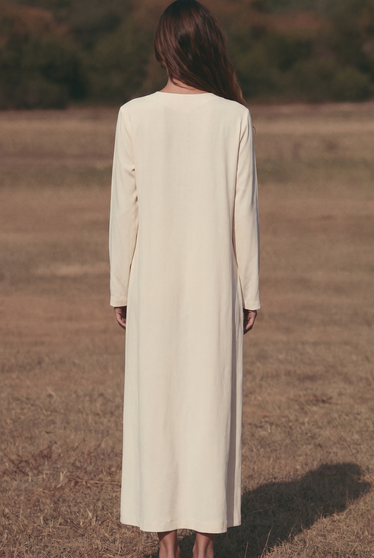 The Wren Maxi in Ivory, back