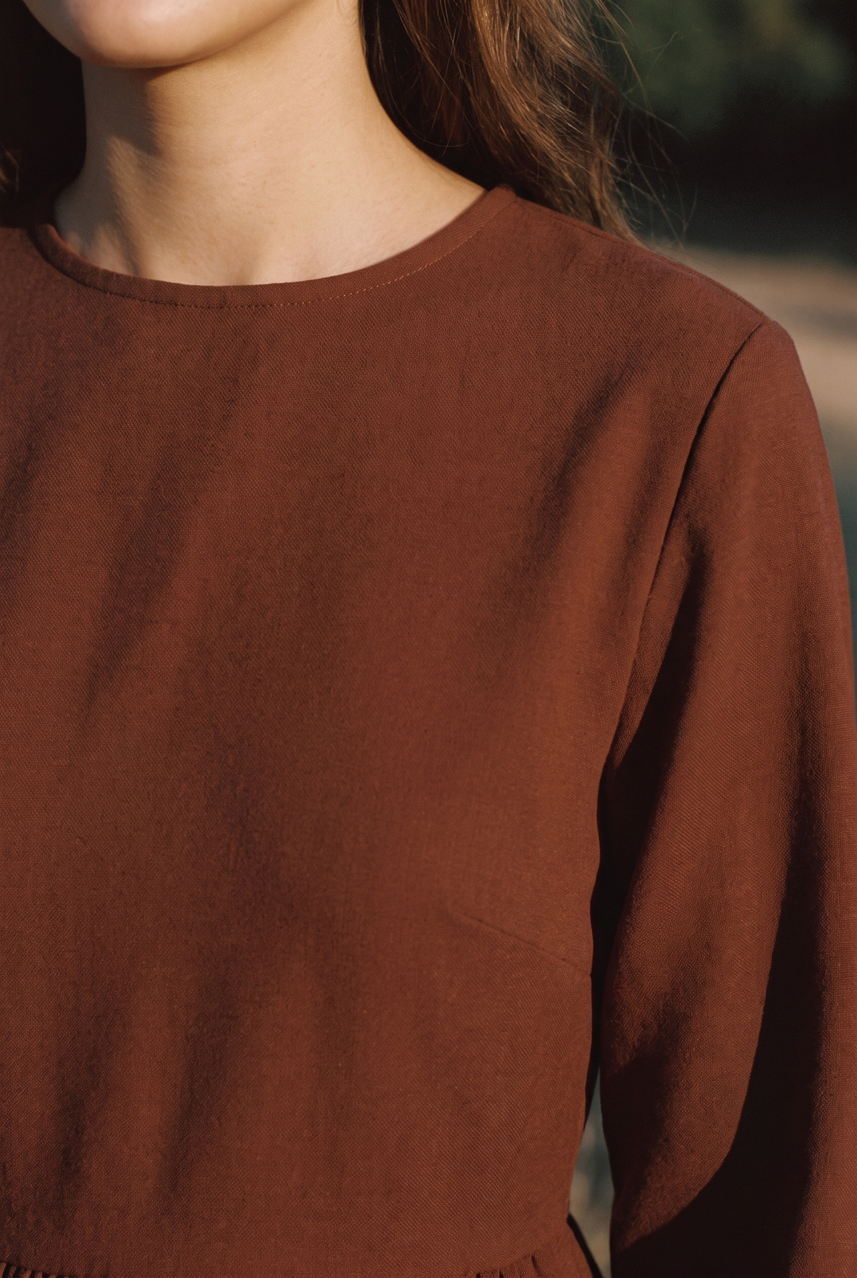 The Hazel Maxi, neckline detail
