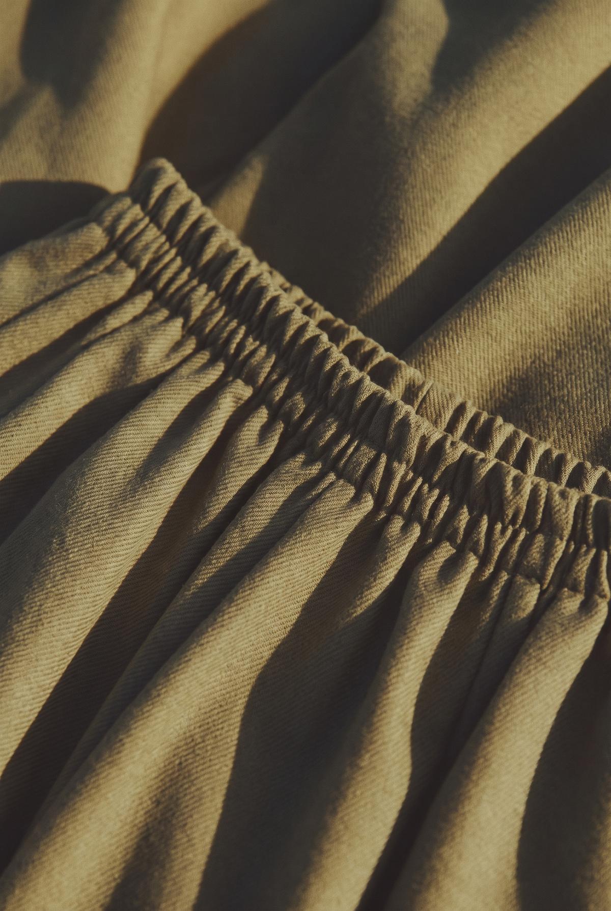 The Fern Skirt, waistband detail