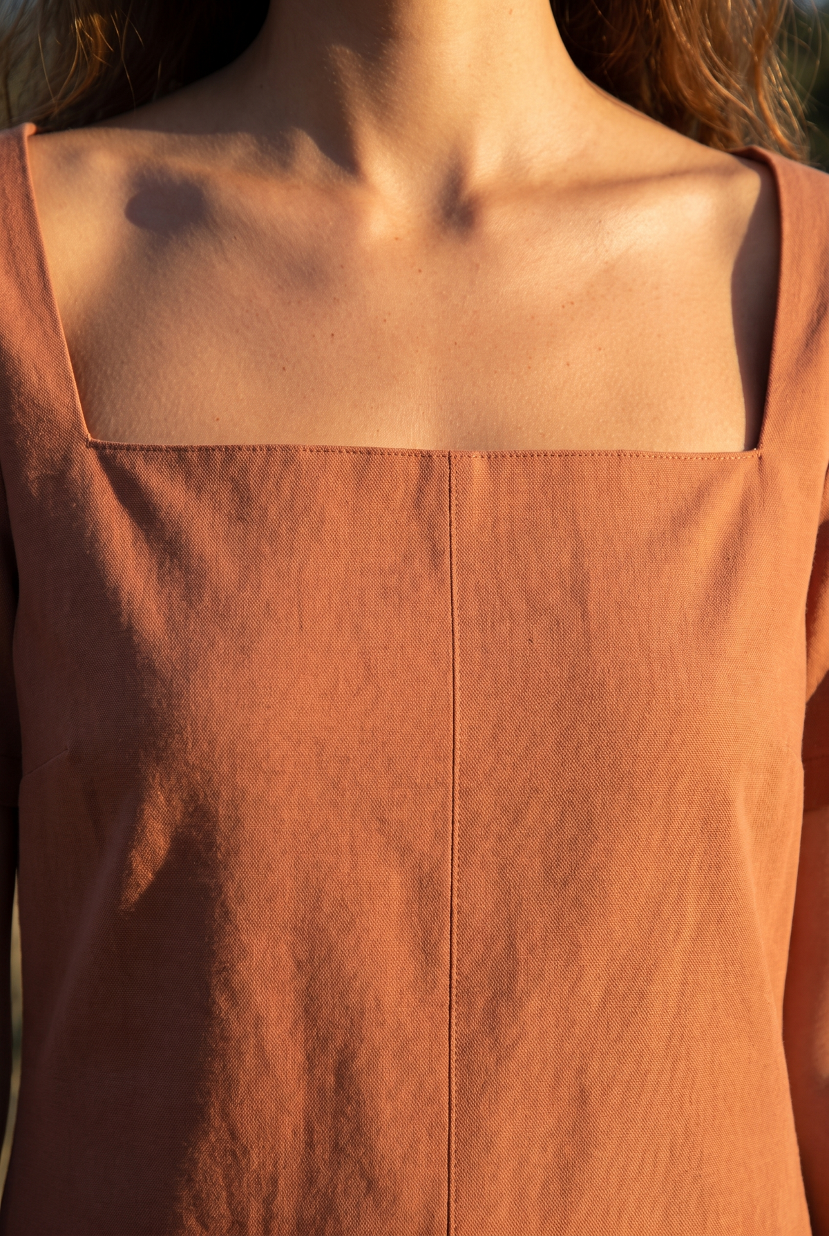 The Juniper Midi, neckline detail