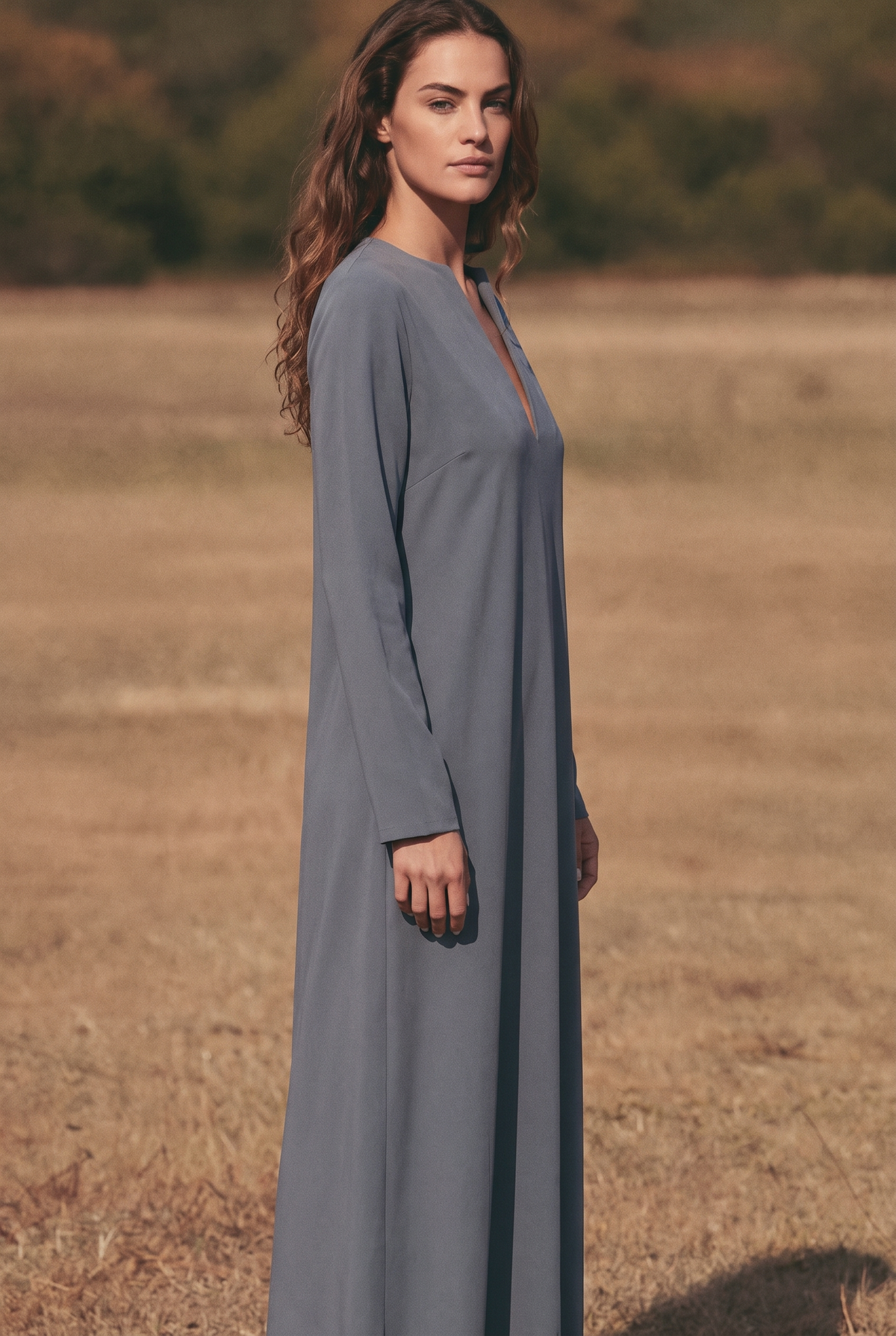 The Wren Maxi in Slate, three quarter view