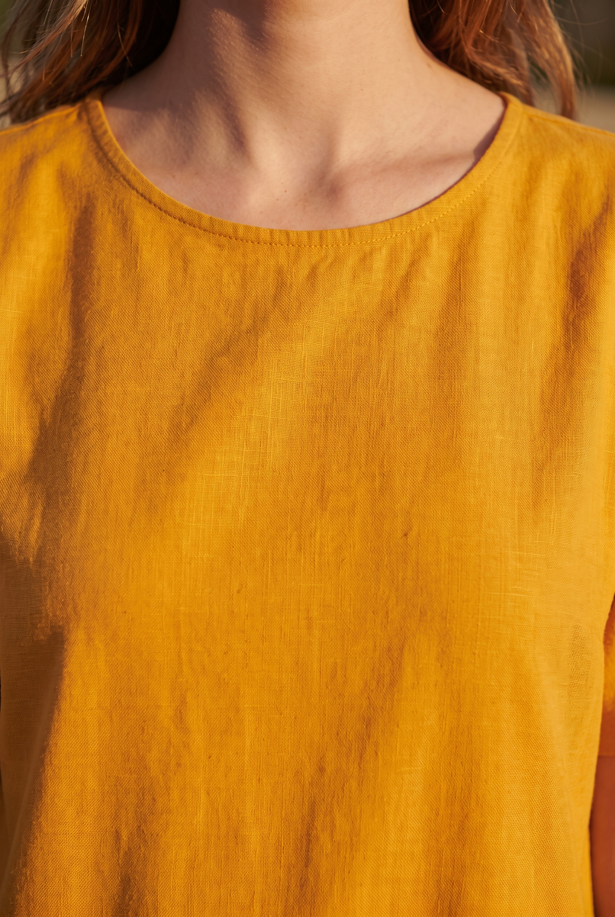 The Marigold Maxi, neckline detail