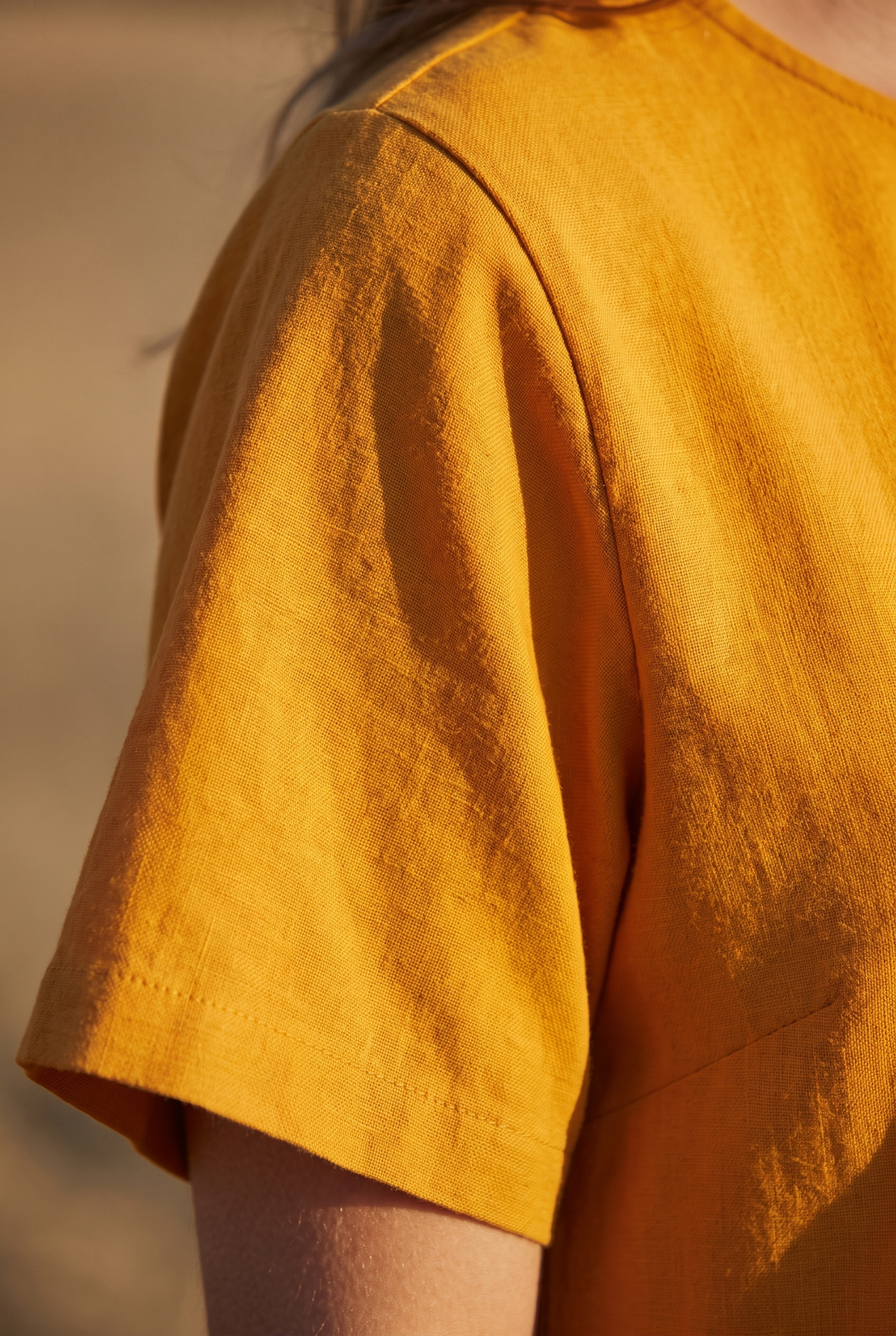 The Marigold Maxi, sleeve detail