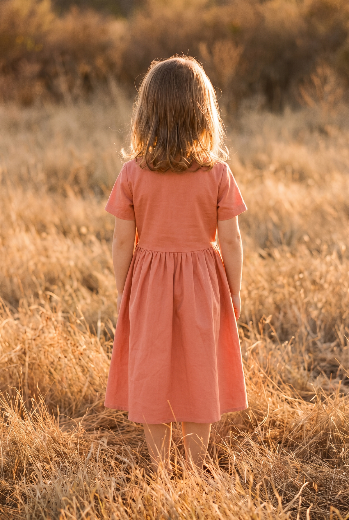 The Clementine Mini in Coral, back