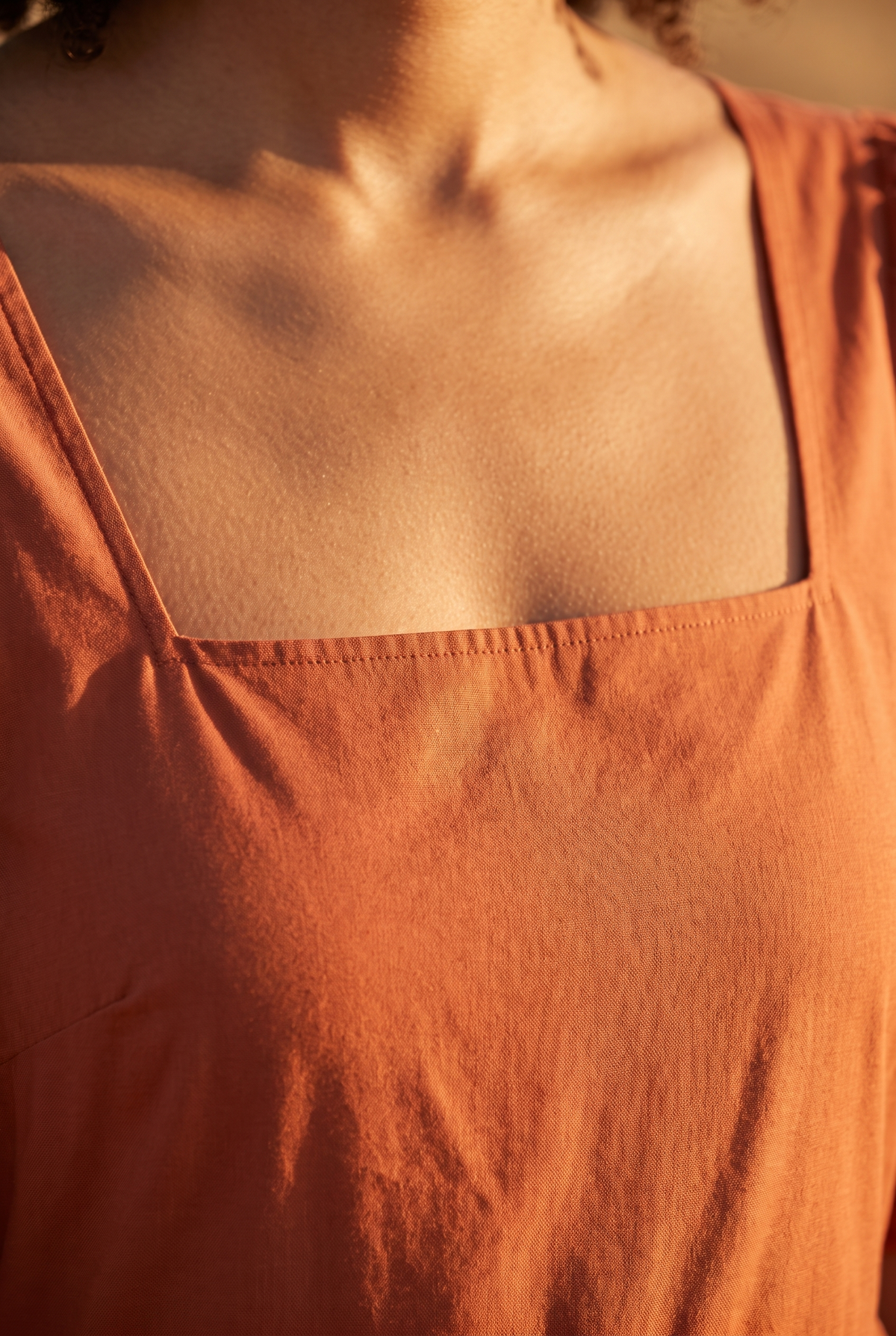The Briar Maxi, neckline detail