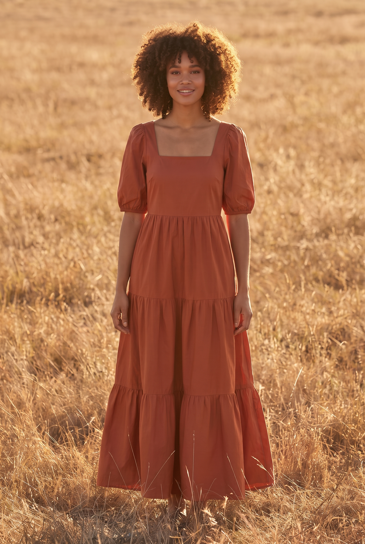 The Briar Maxi in Chestnut, front