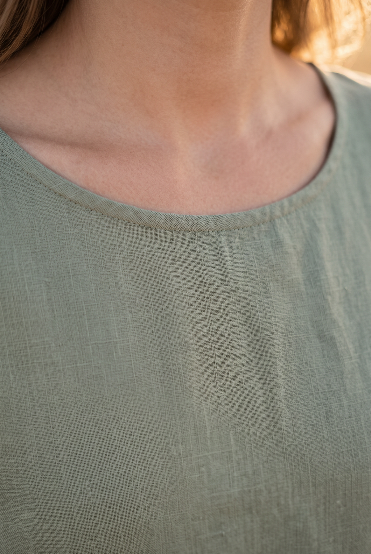 The Willow Midi, neckline detail