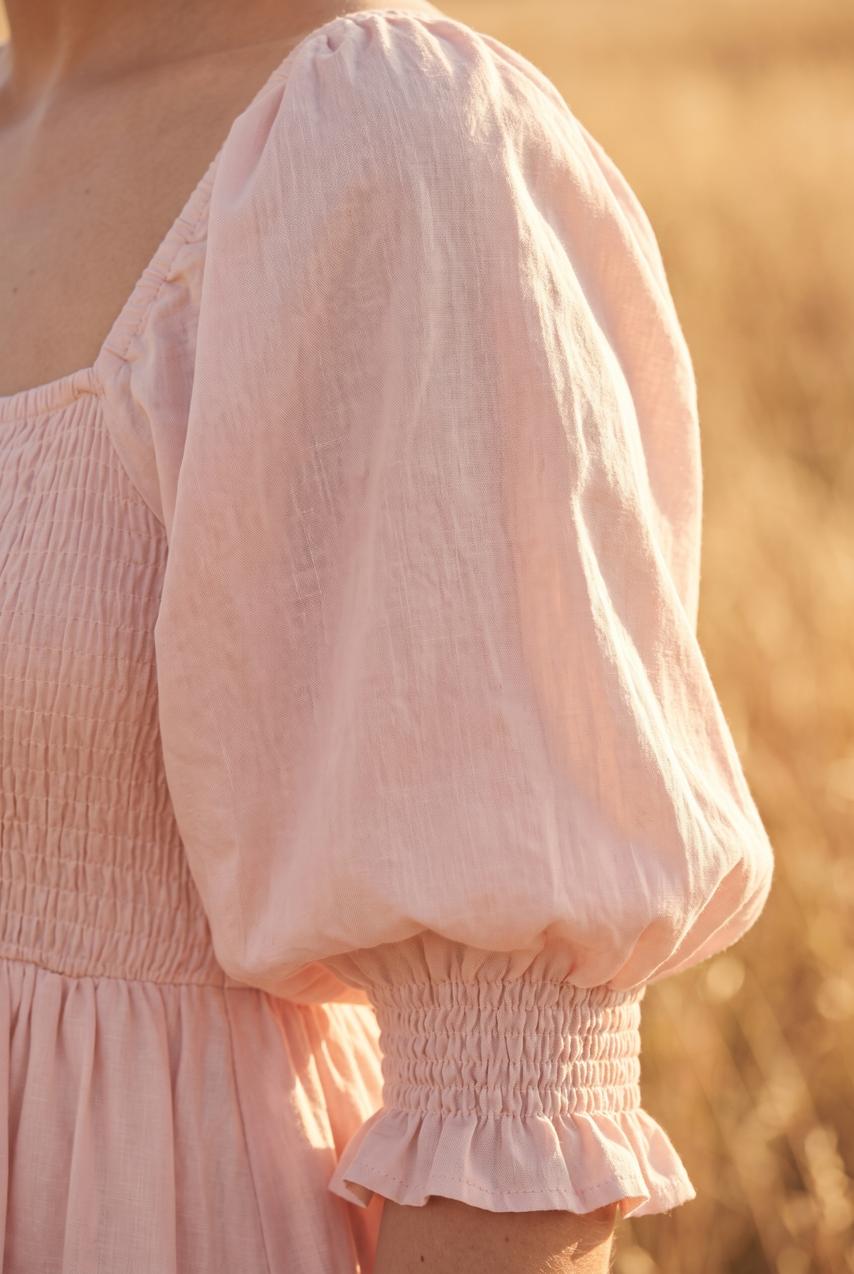 The Linden Midi, sleeve detail