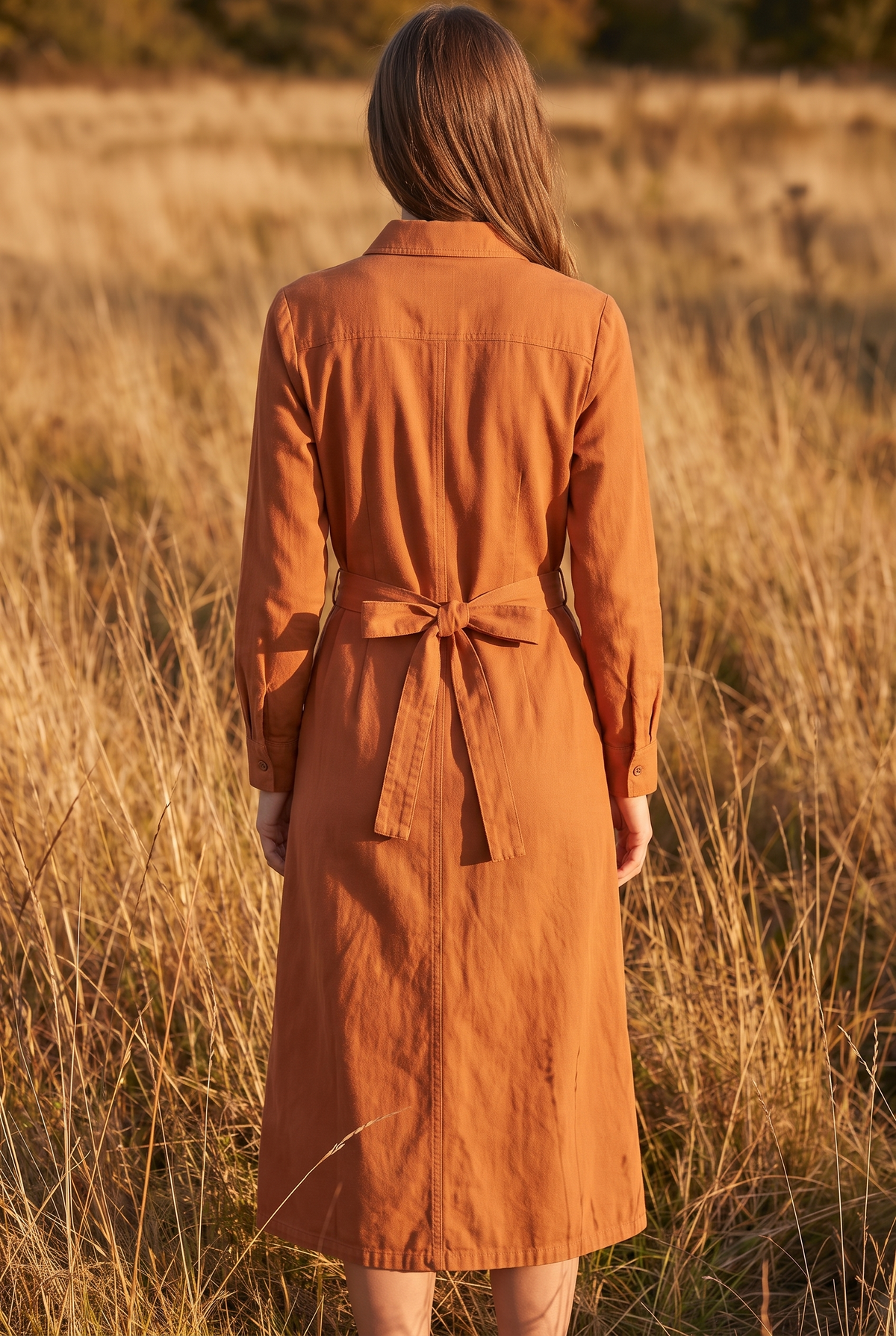 The Verbena Midi in Terracotta, back