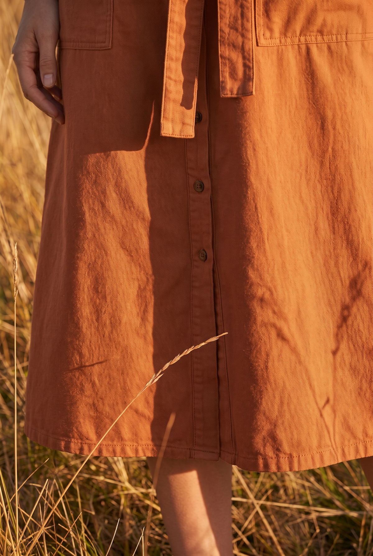 The Verbena Midi, hem detail