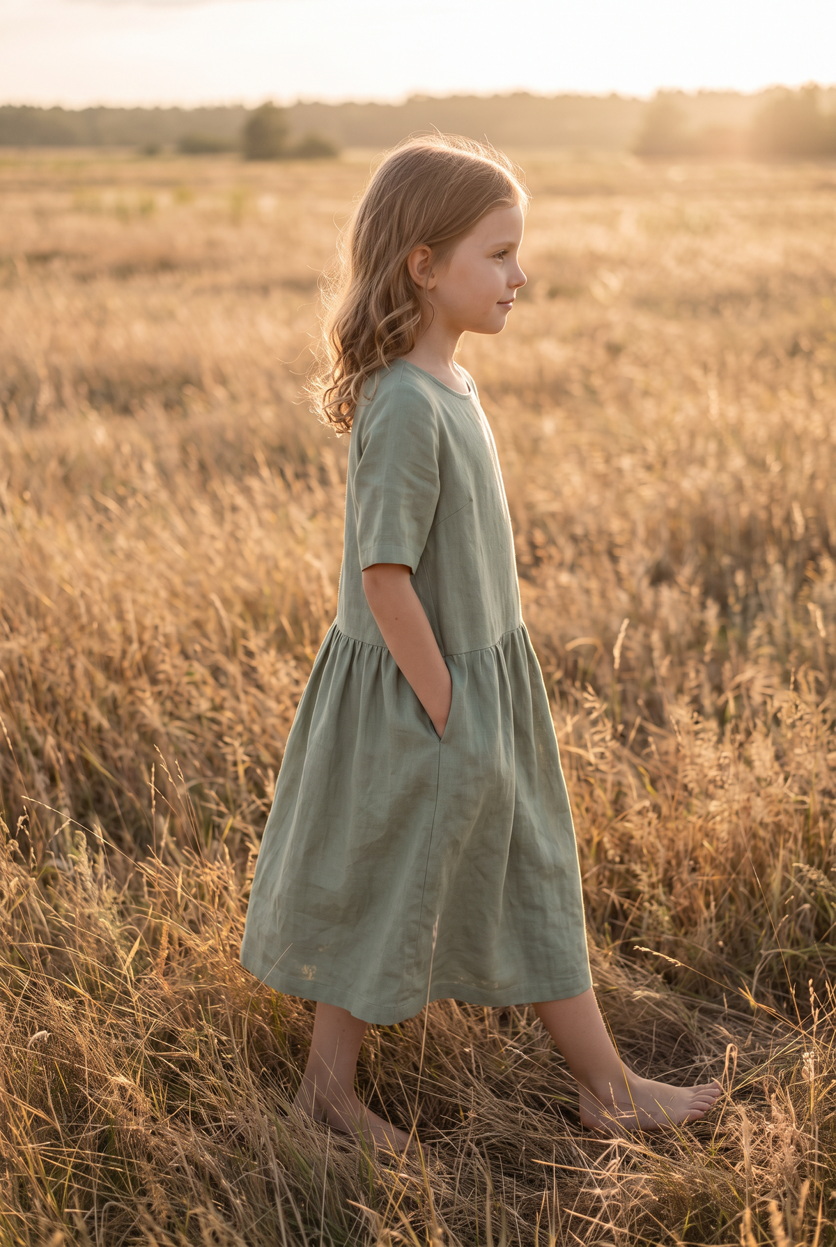 The Willow Mini in Sage, walking