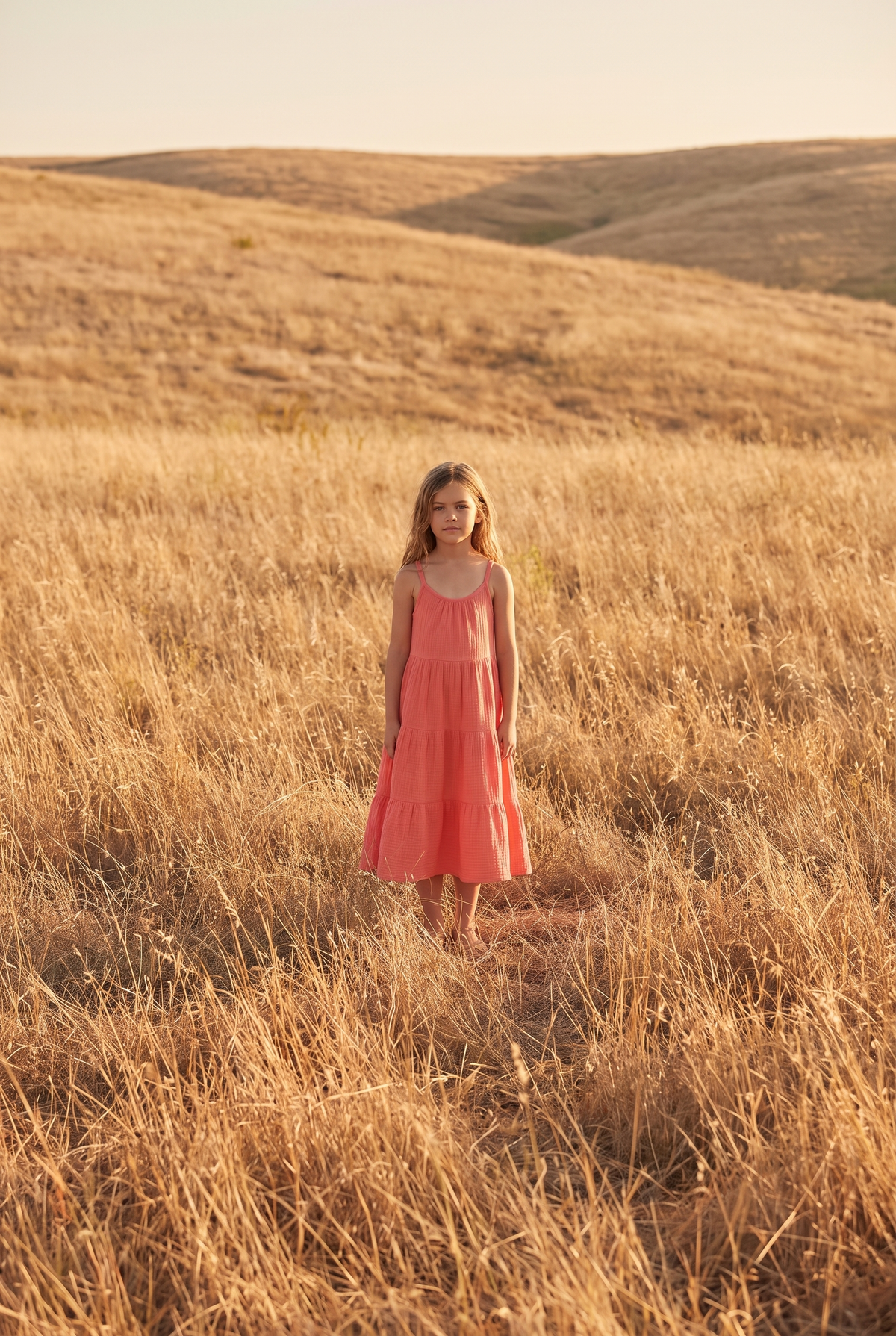 The Primrose Mini in Coral, in the field