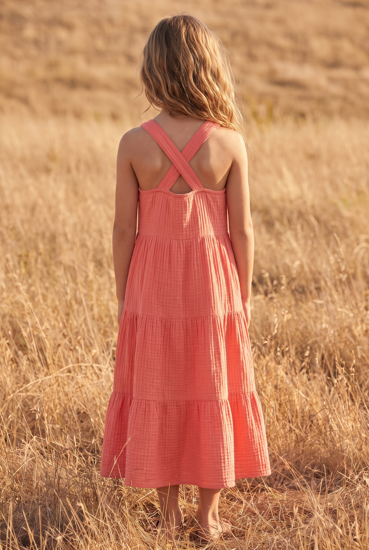 The Primrose Mini in Coral, back