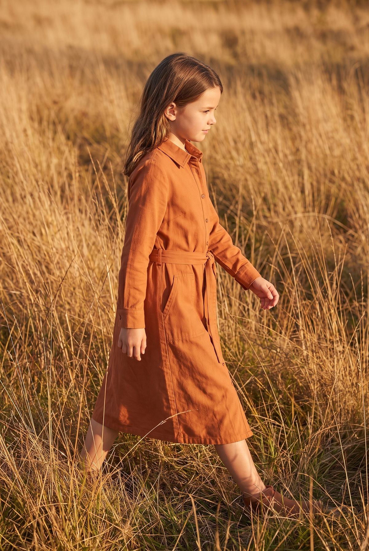 The Verbena Mini in Terracotta, walking