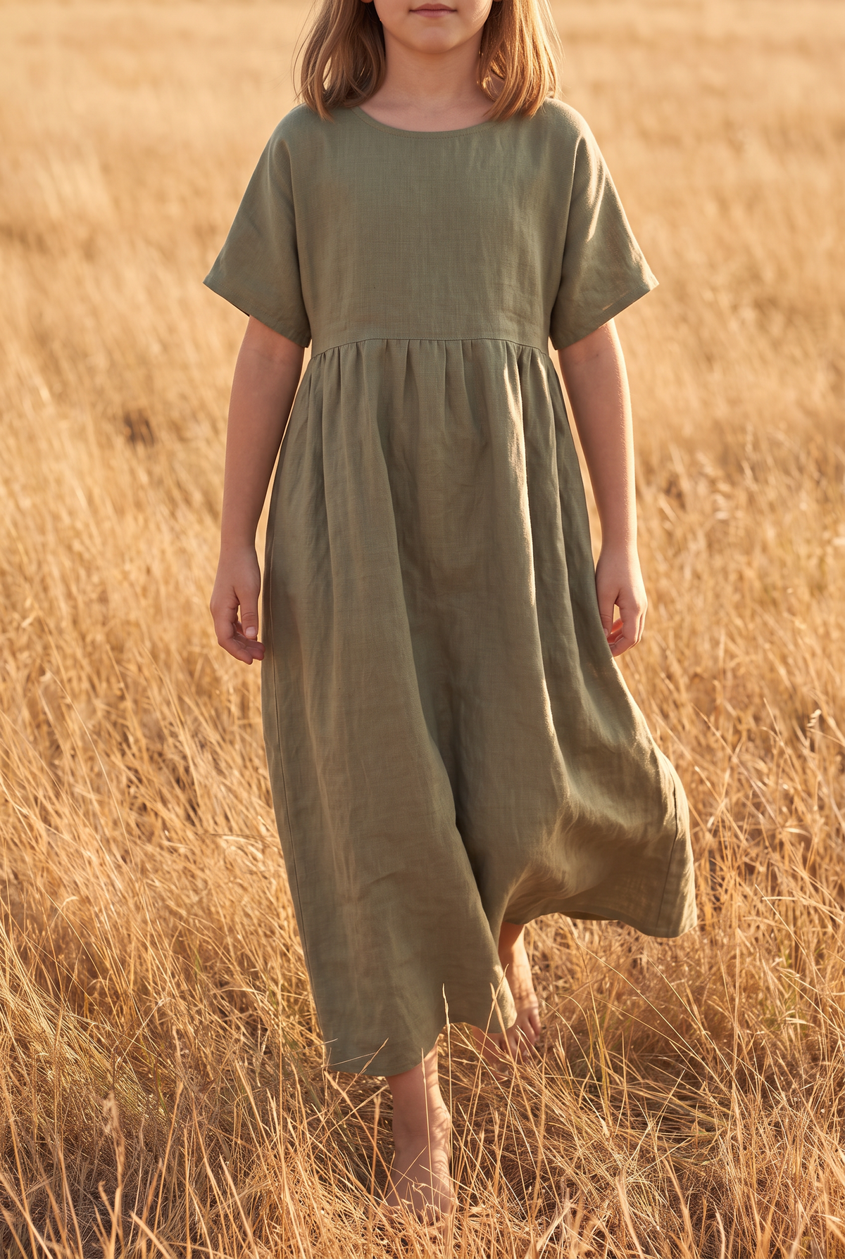 The Yarrow Mini in Olive, walking