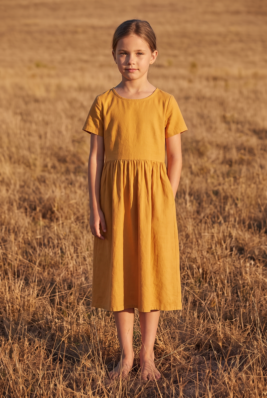 The Tansy Mini in Golden, front