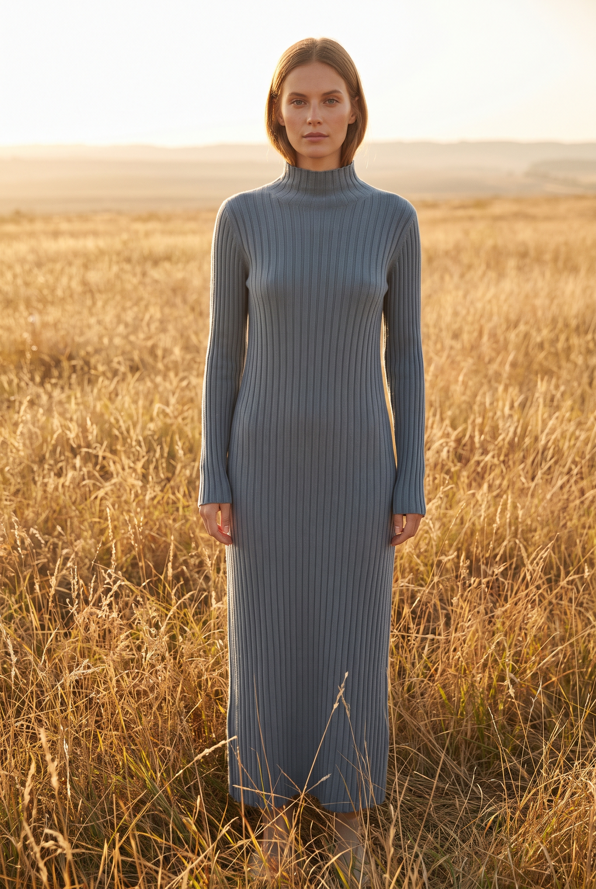 The Georgia Maxi in Slate, front