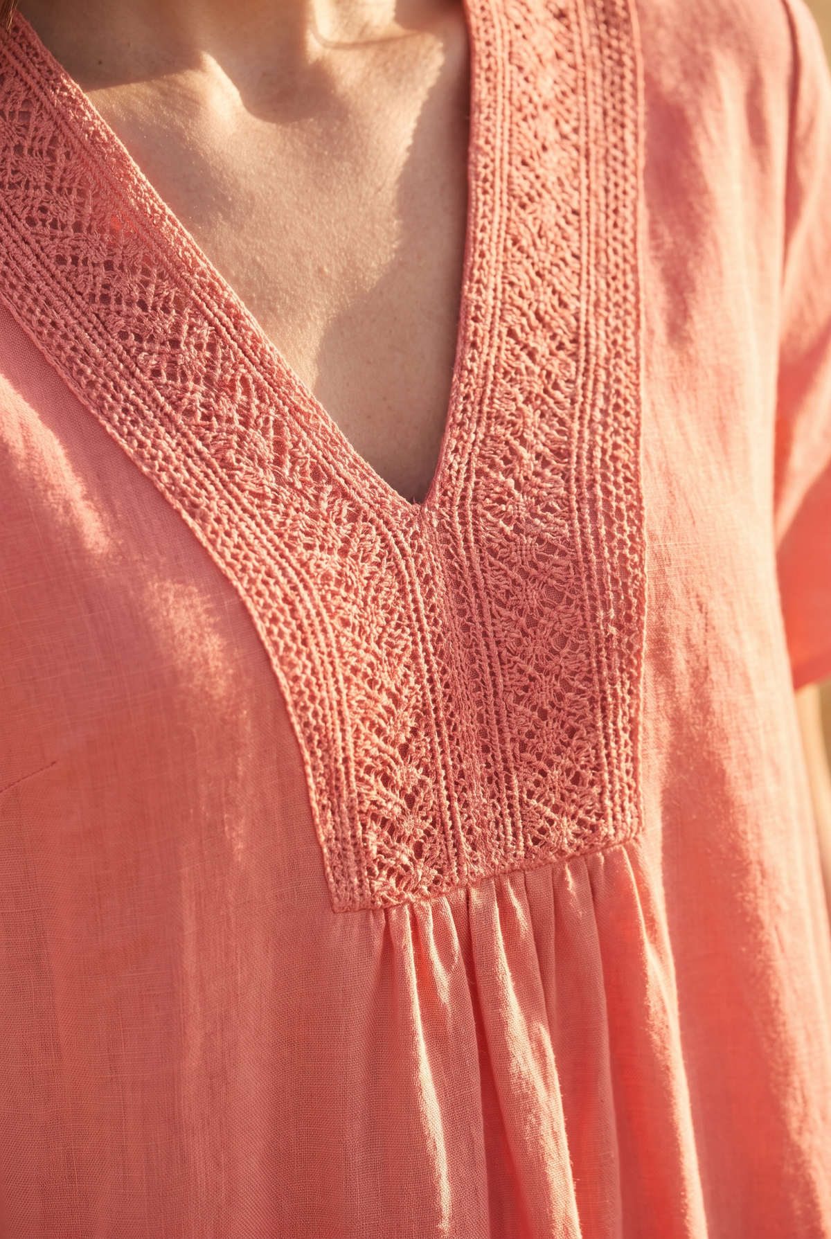 The Rosalind Maxi, neckline detail
