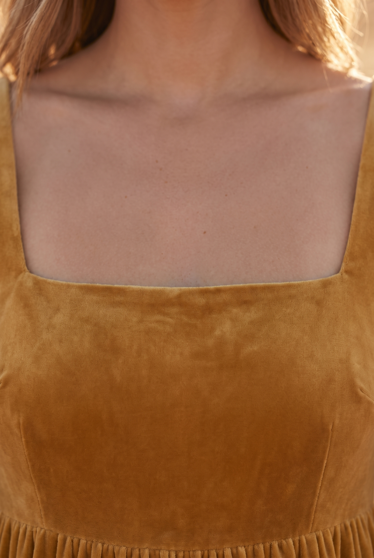 The Beatrix Maxi, neckline detail