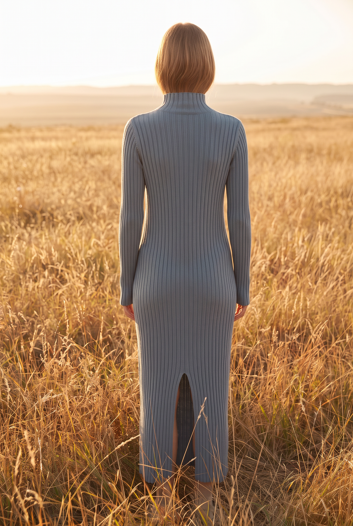 The Georgia Maxi in Slate, back