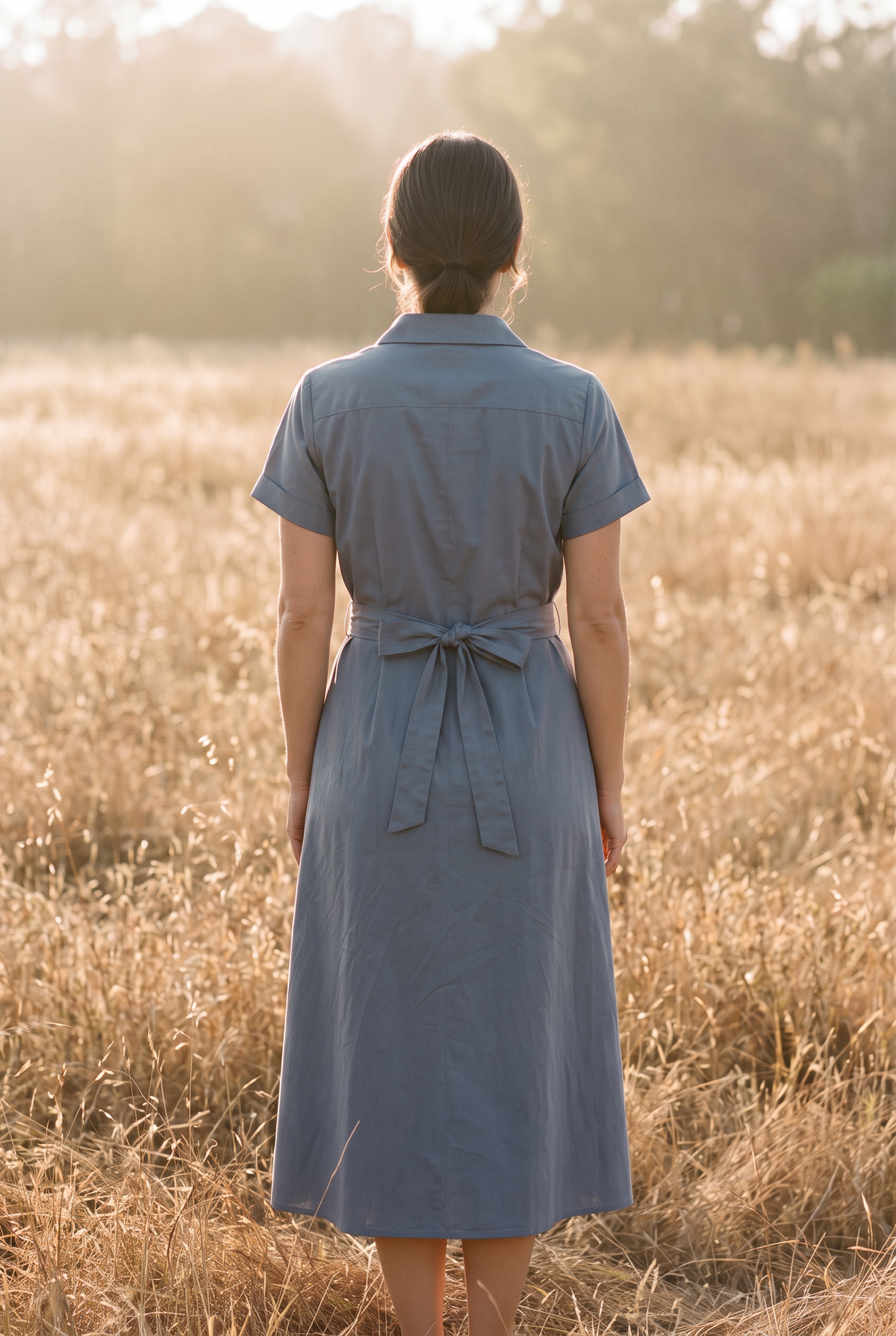 The Greer Midi in Slate, back