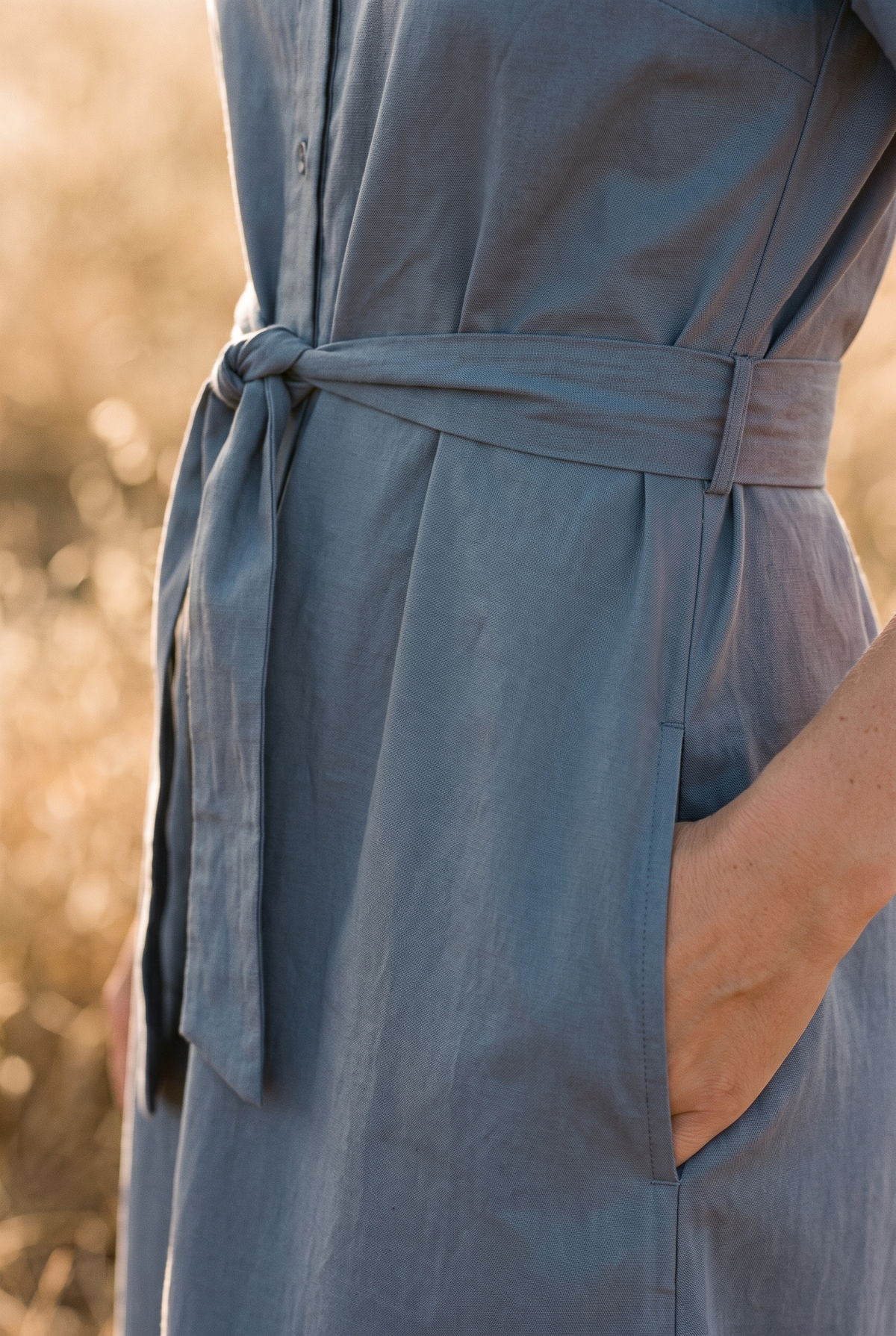The Greer Midi, waistband detail