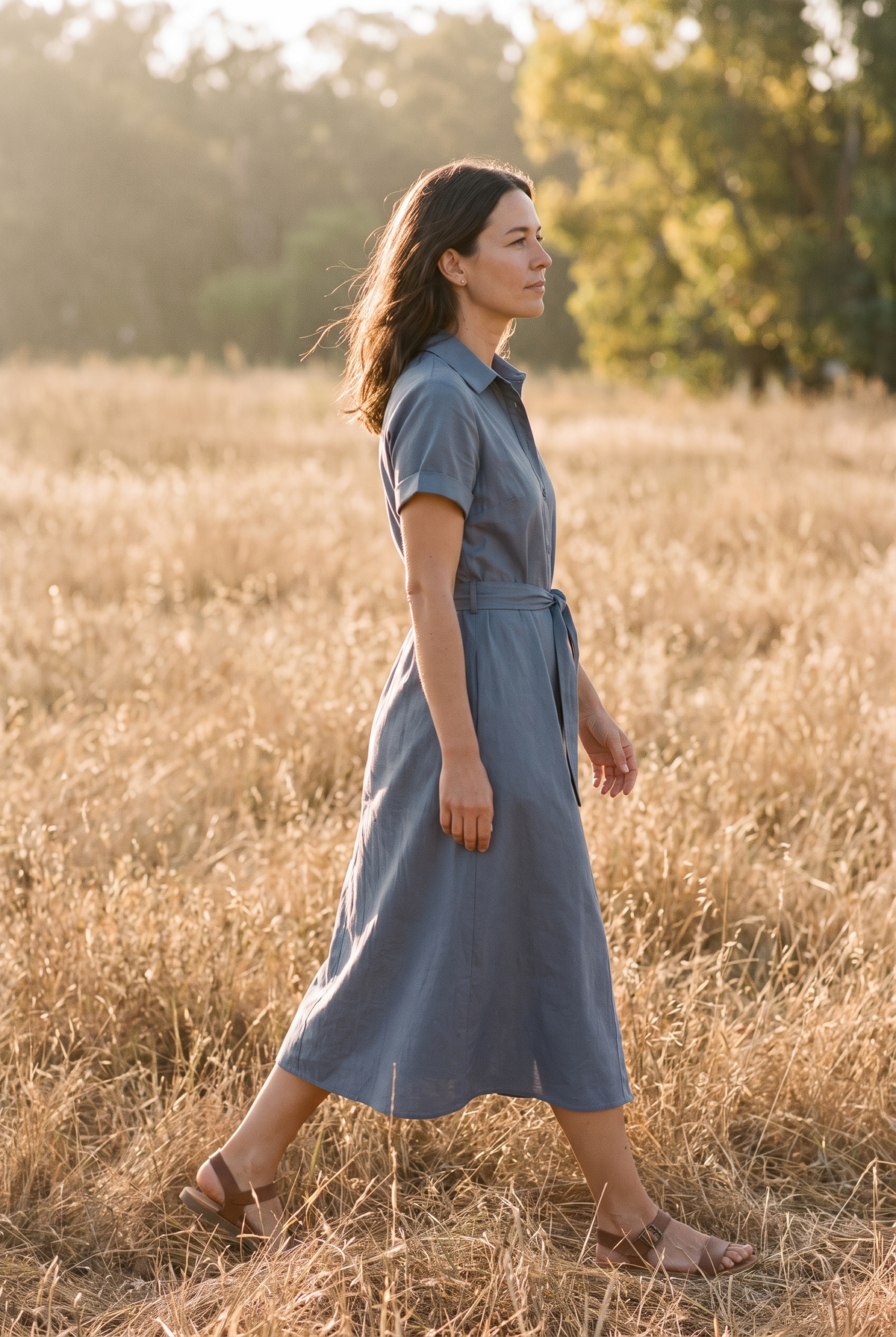 The Greer Midi in Slate, walking