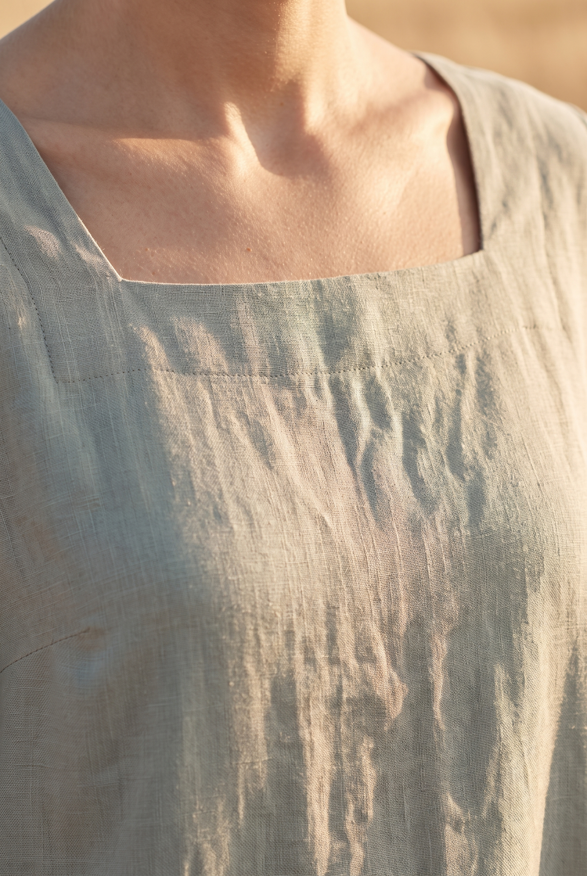 The Verity Midi, neckline detail
