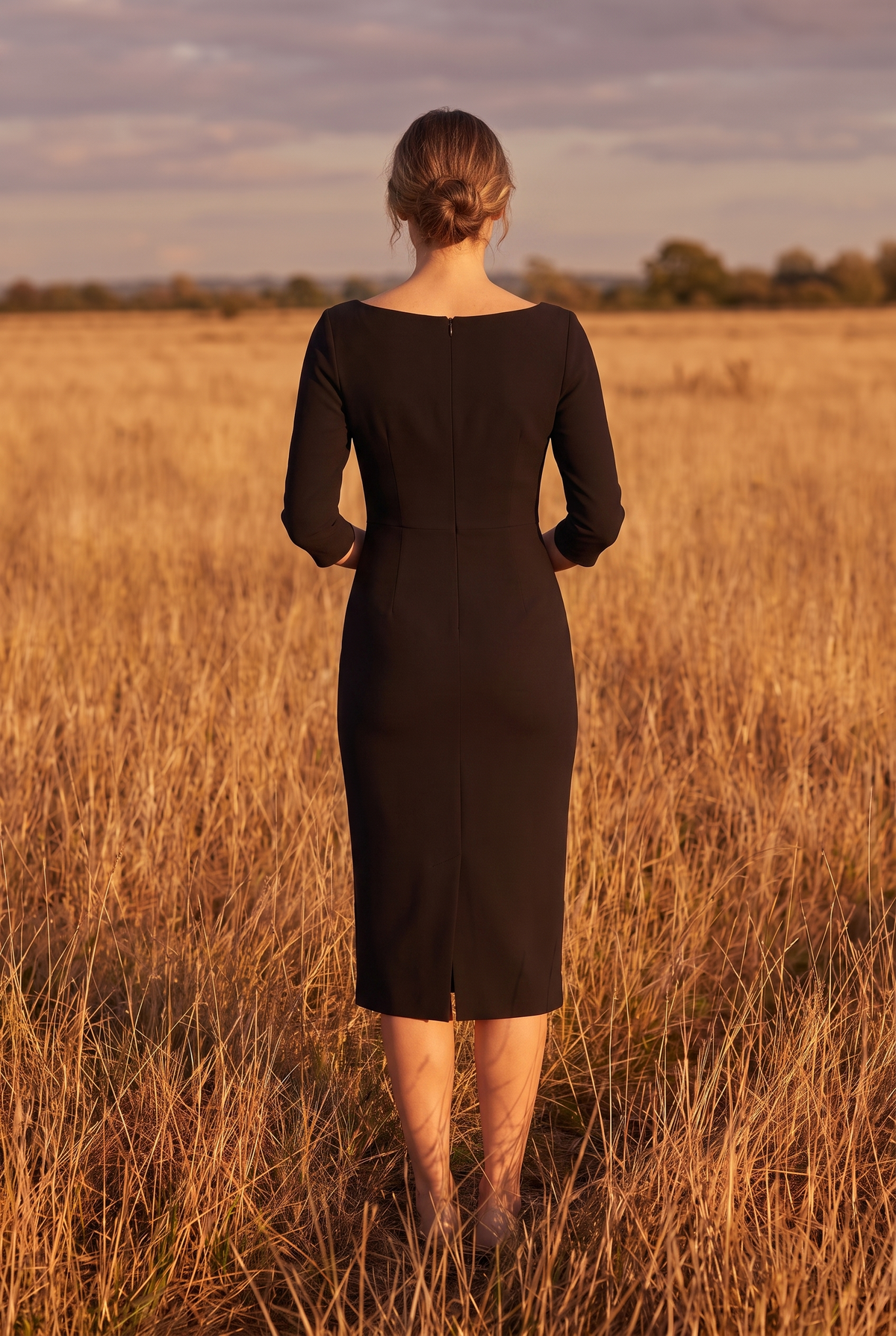 The Wilhelmina Midi in Noir, back