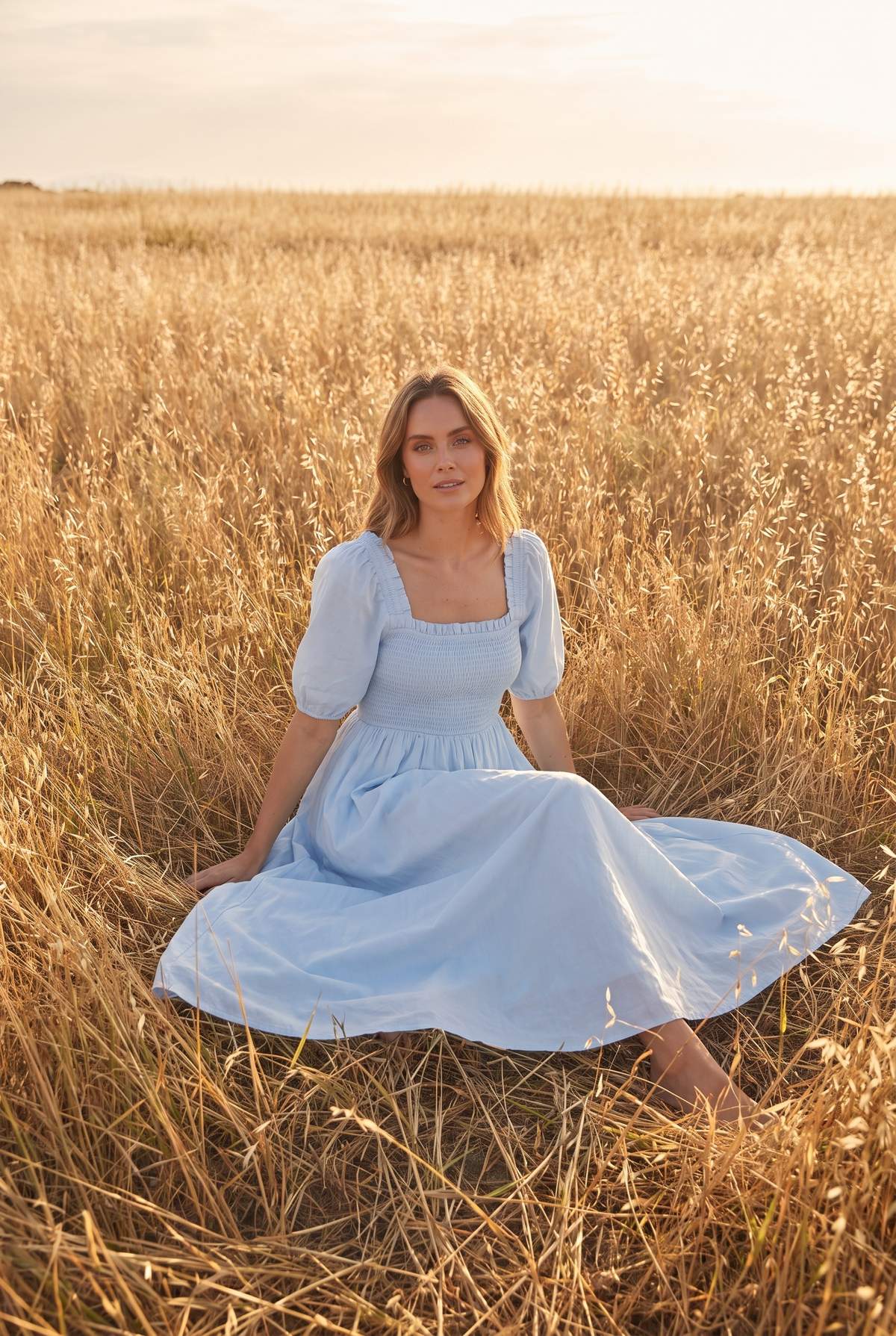 The Cordelia Midi in Sky, seated