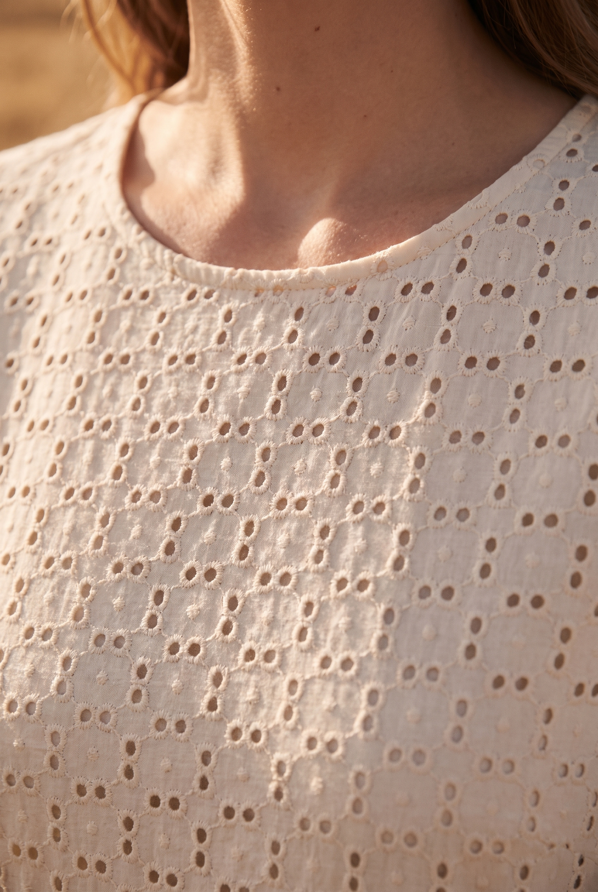 The Imogen Midi, neckline detail