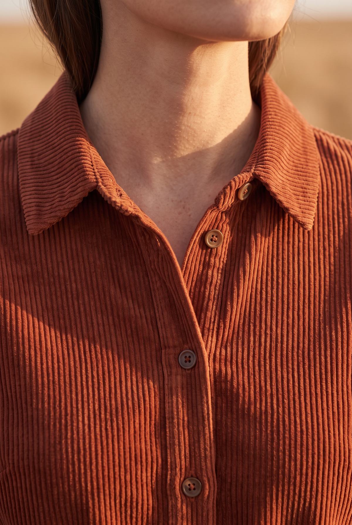 The Louisa Midi, neckline detail