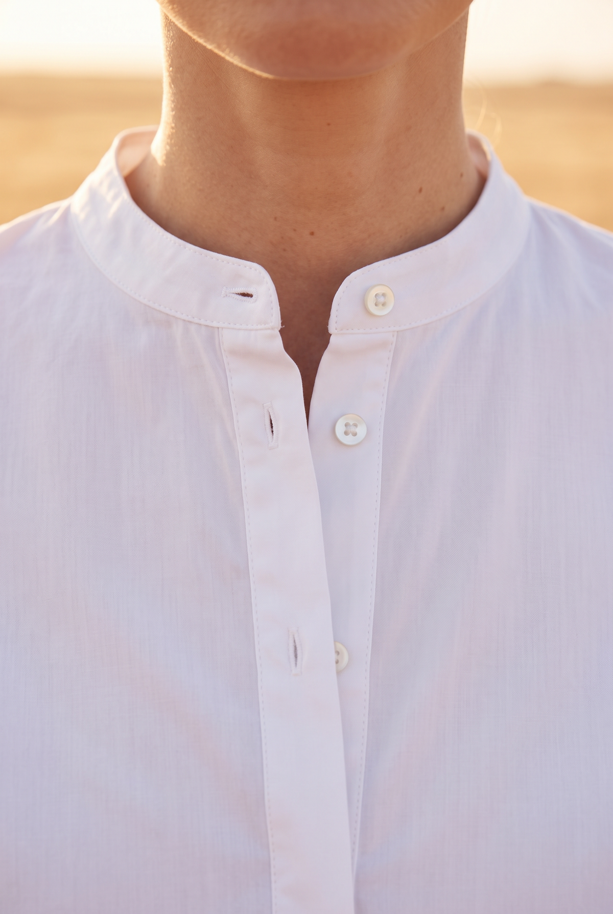 The Bramble Blouse, neckline detail