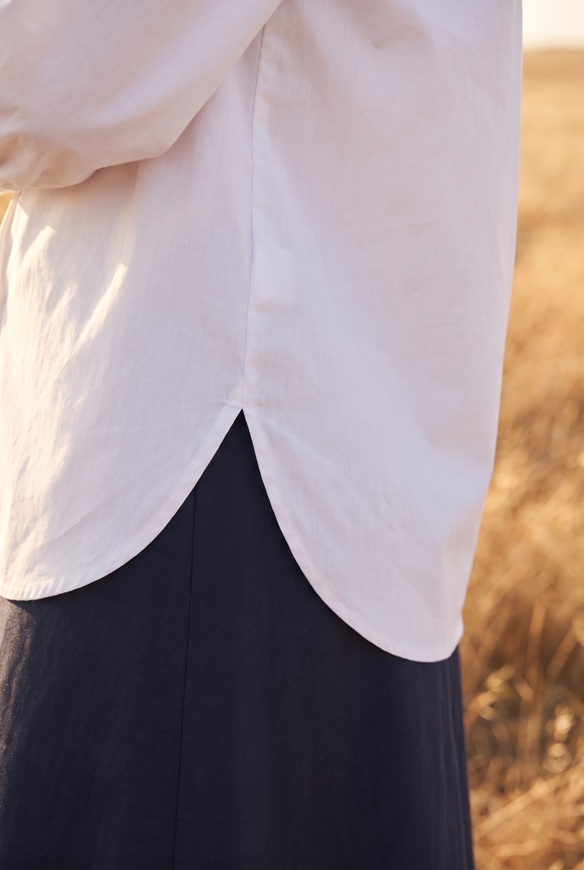 The Bramble Blouse, hem detail