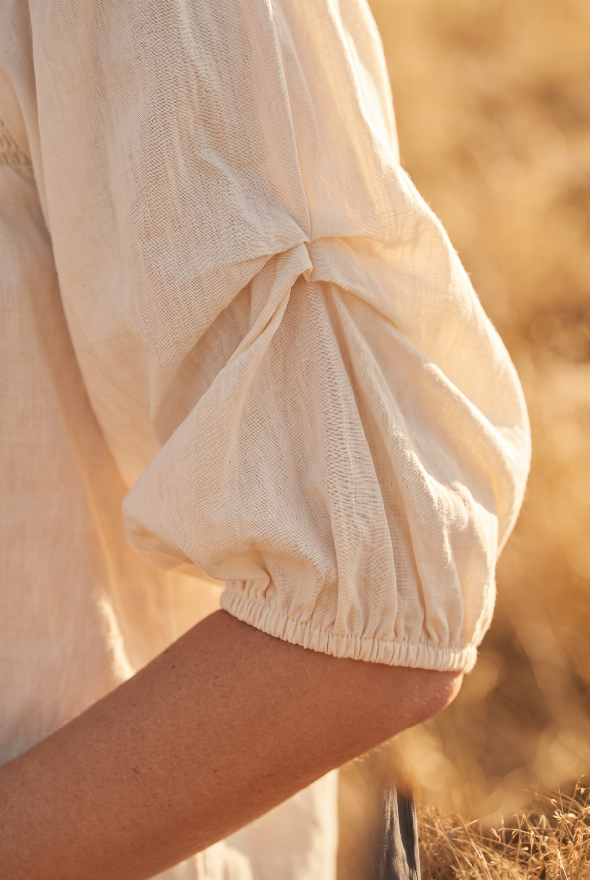 The Saffron Blouse, sleeve detail