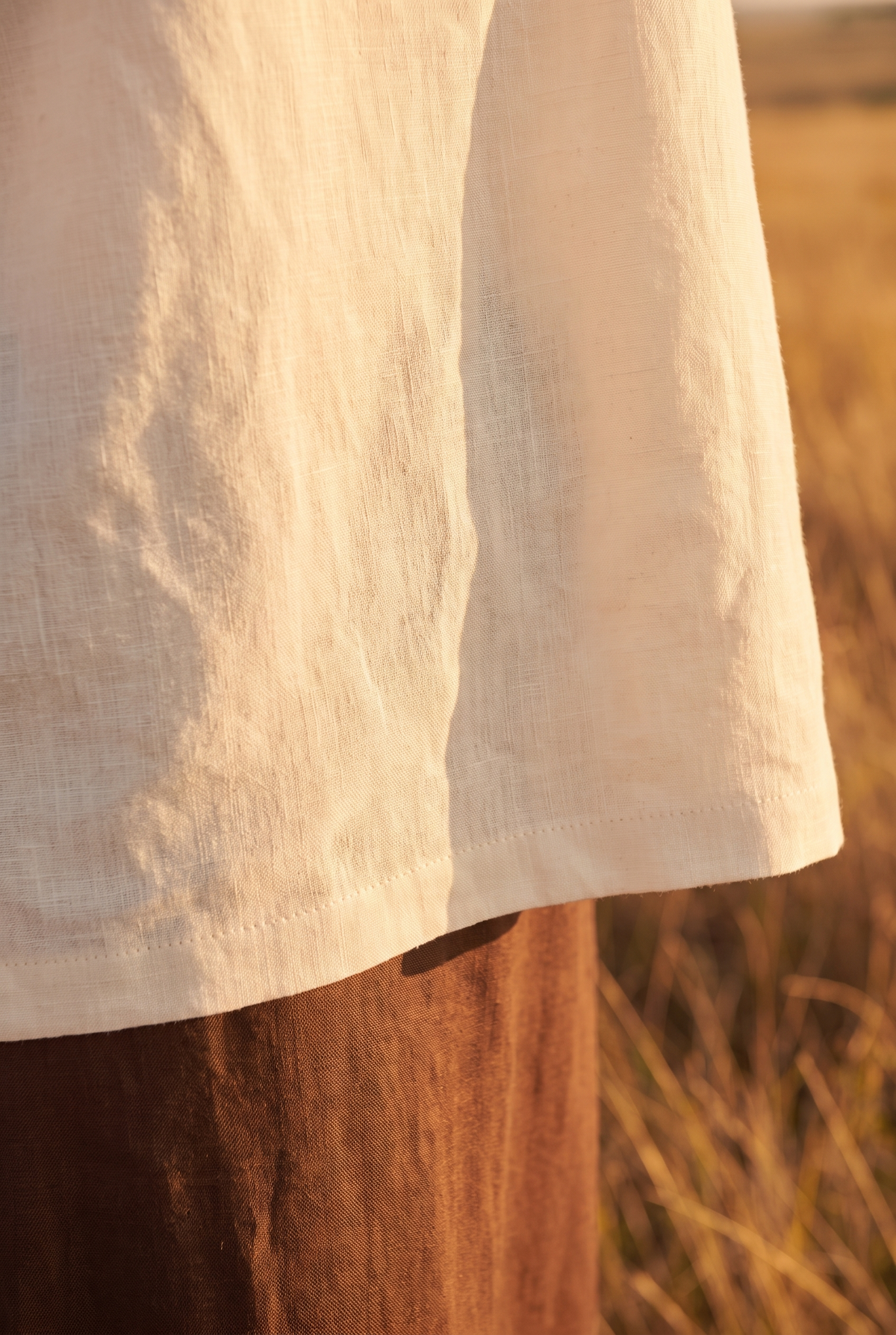 The Thistle Blouse, hem detail