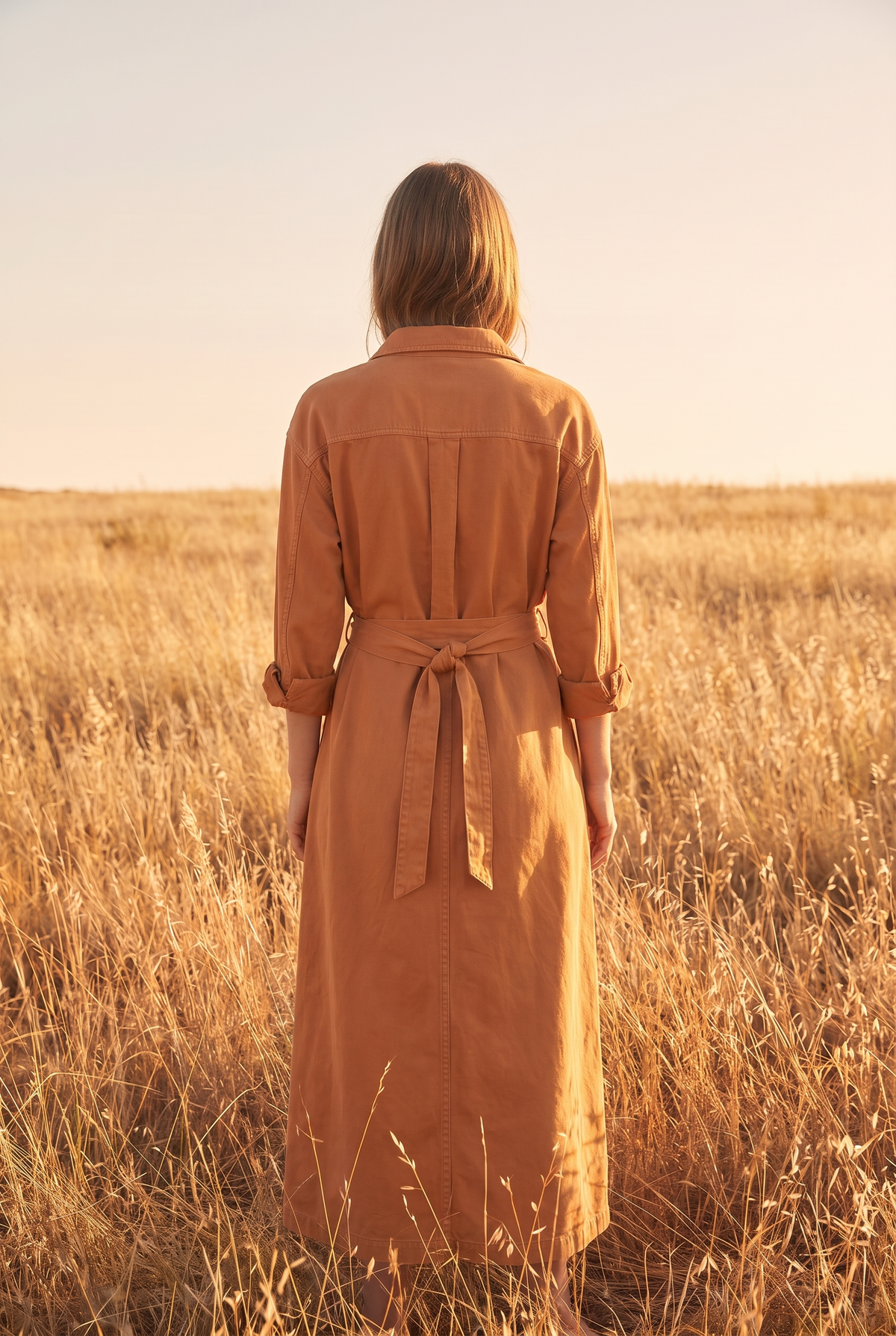 The Marlowe Maxi in Terracotta, back