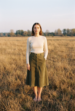The Lark Skirt in Olive