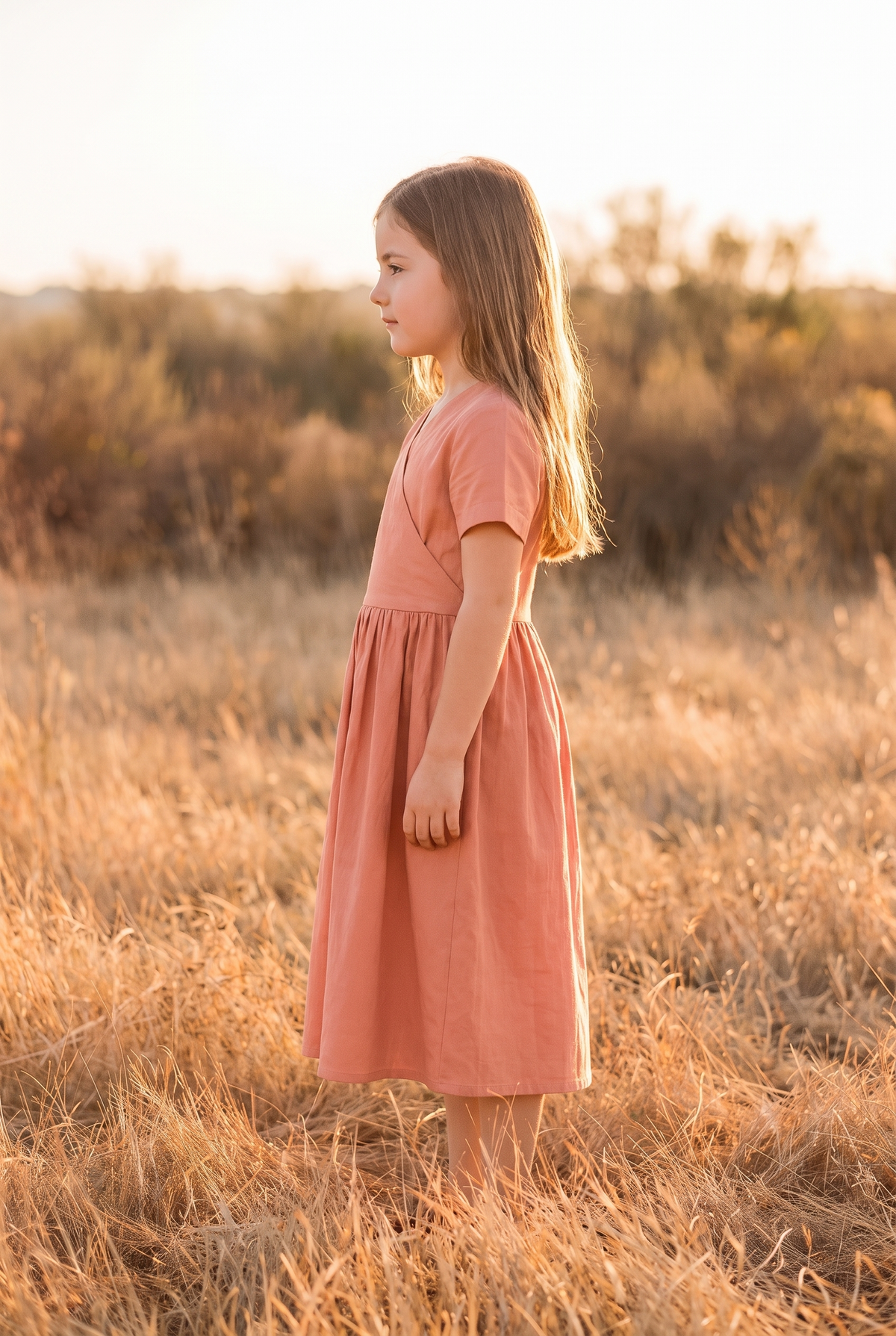 The Clementine Mini in Coral, side
