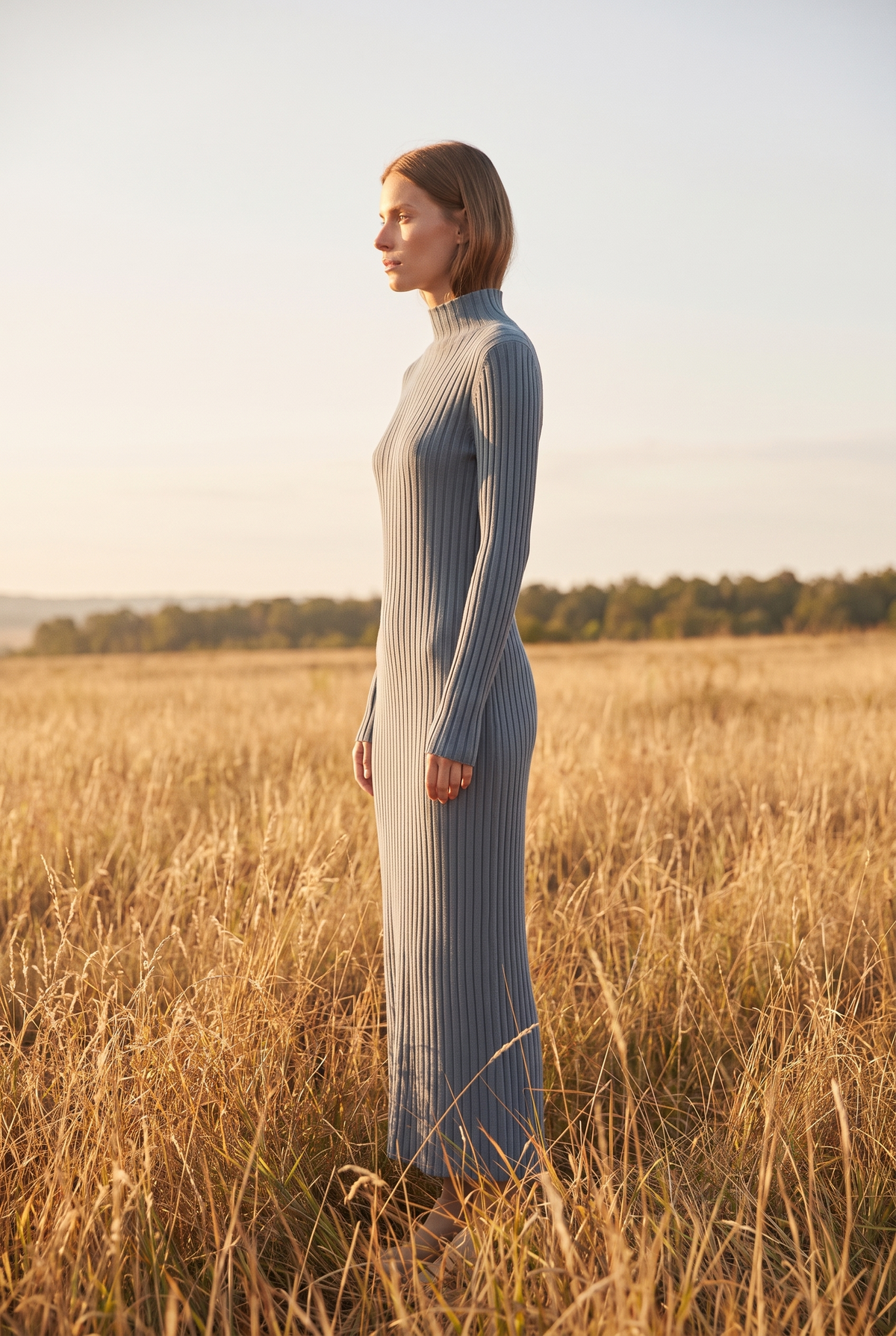 The Georgia Maxi in Slate, side