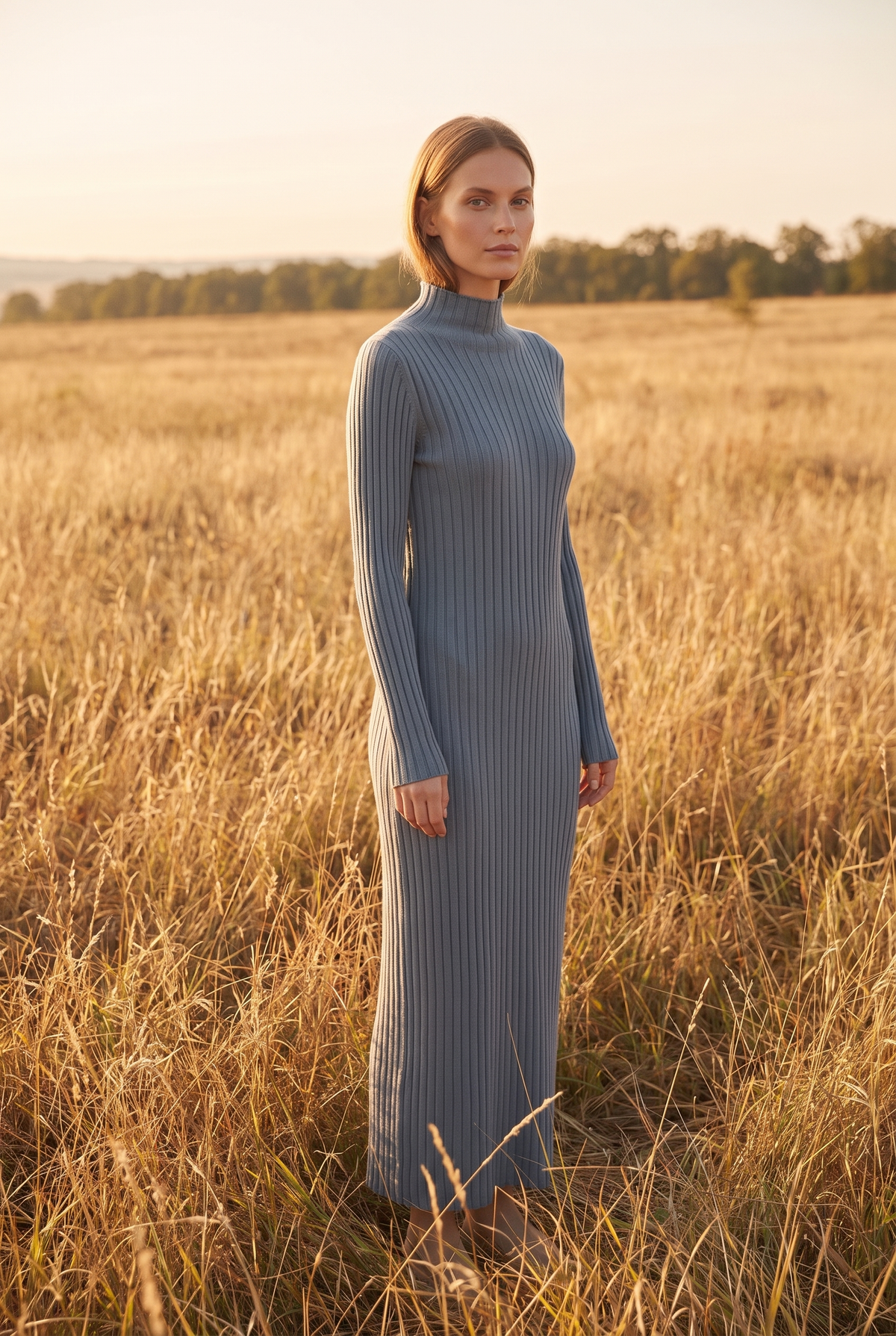 The Georgia Maxi in Slate, three quarter view