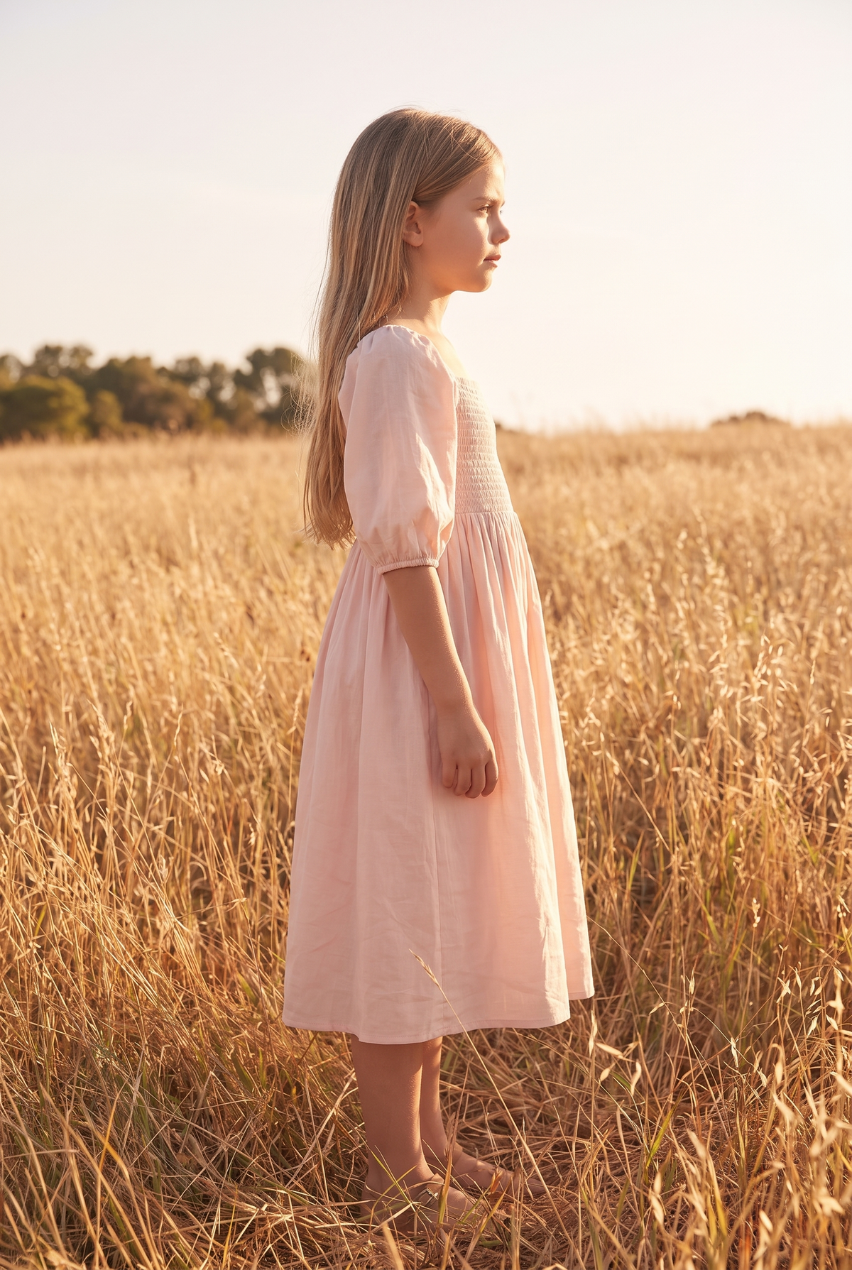 The Linden Mini in Blush, side