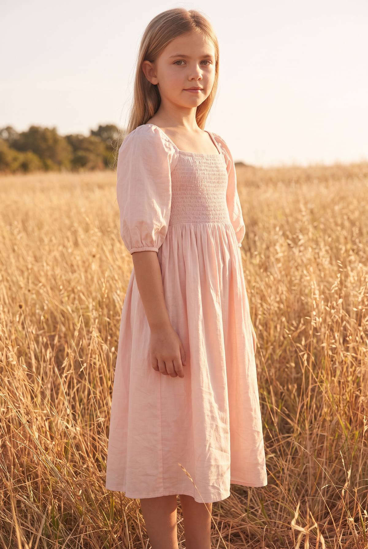The Linden Mini in Blush, three quarter view