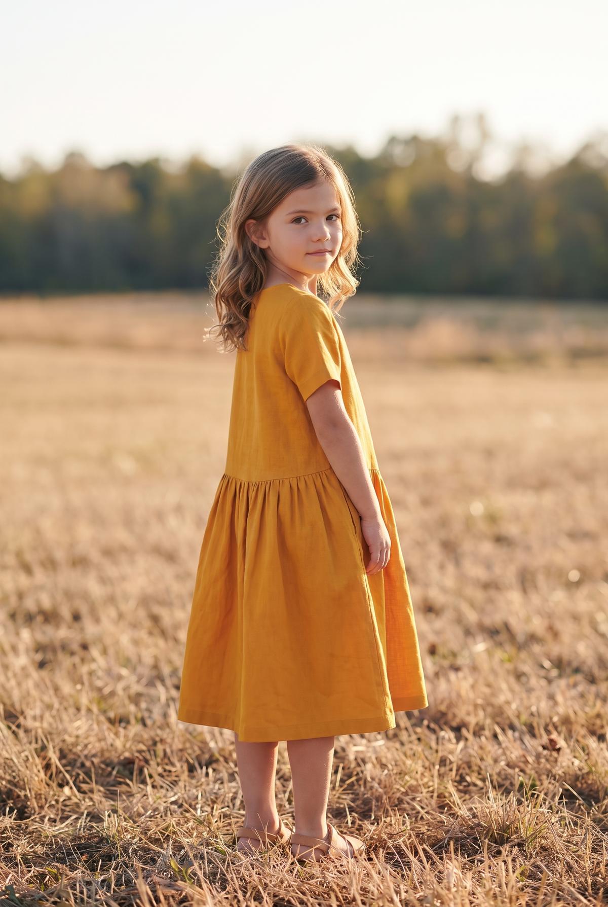 The Marigold Mini in Golden, over the shoulder