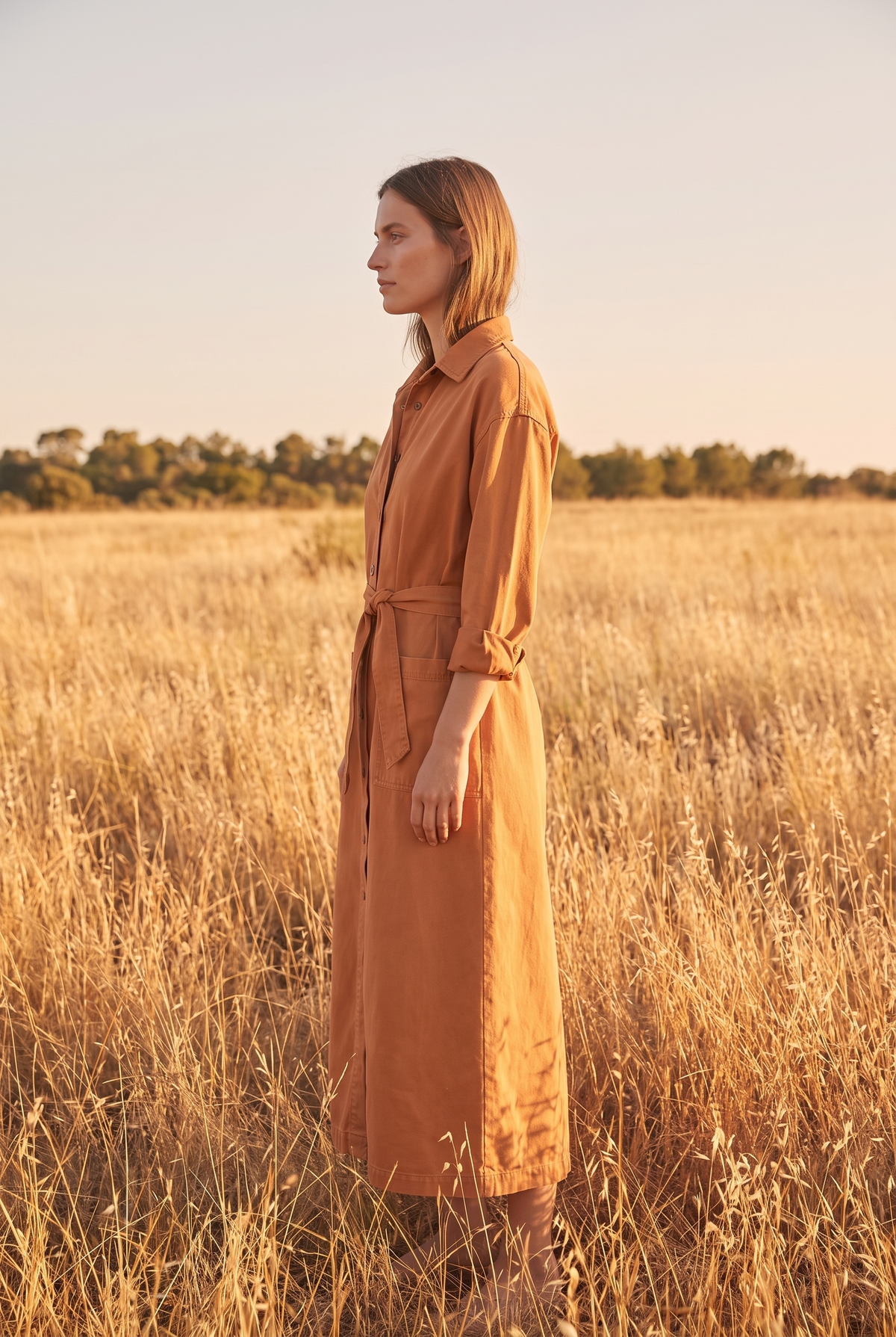 The Marlowe Maxi in Terracotta, side