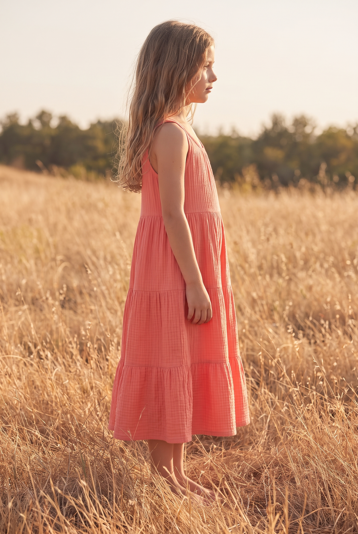 The Primrose Mini in Coral, side