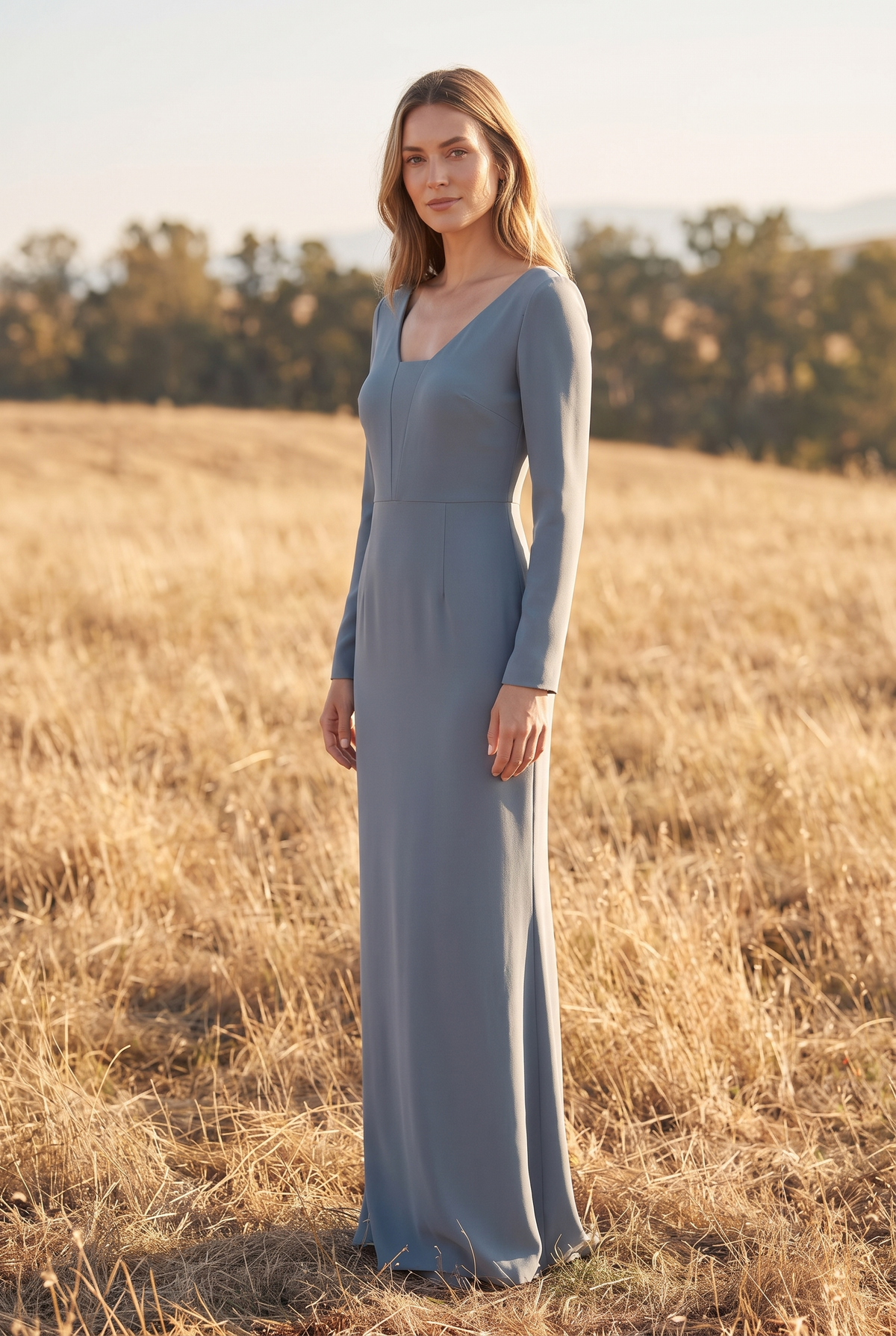 The Rowan Maxi in Slate, three quarter view